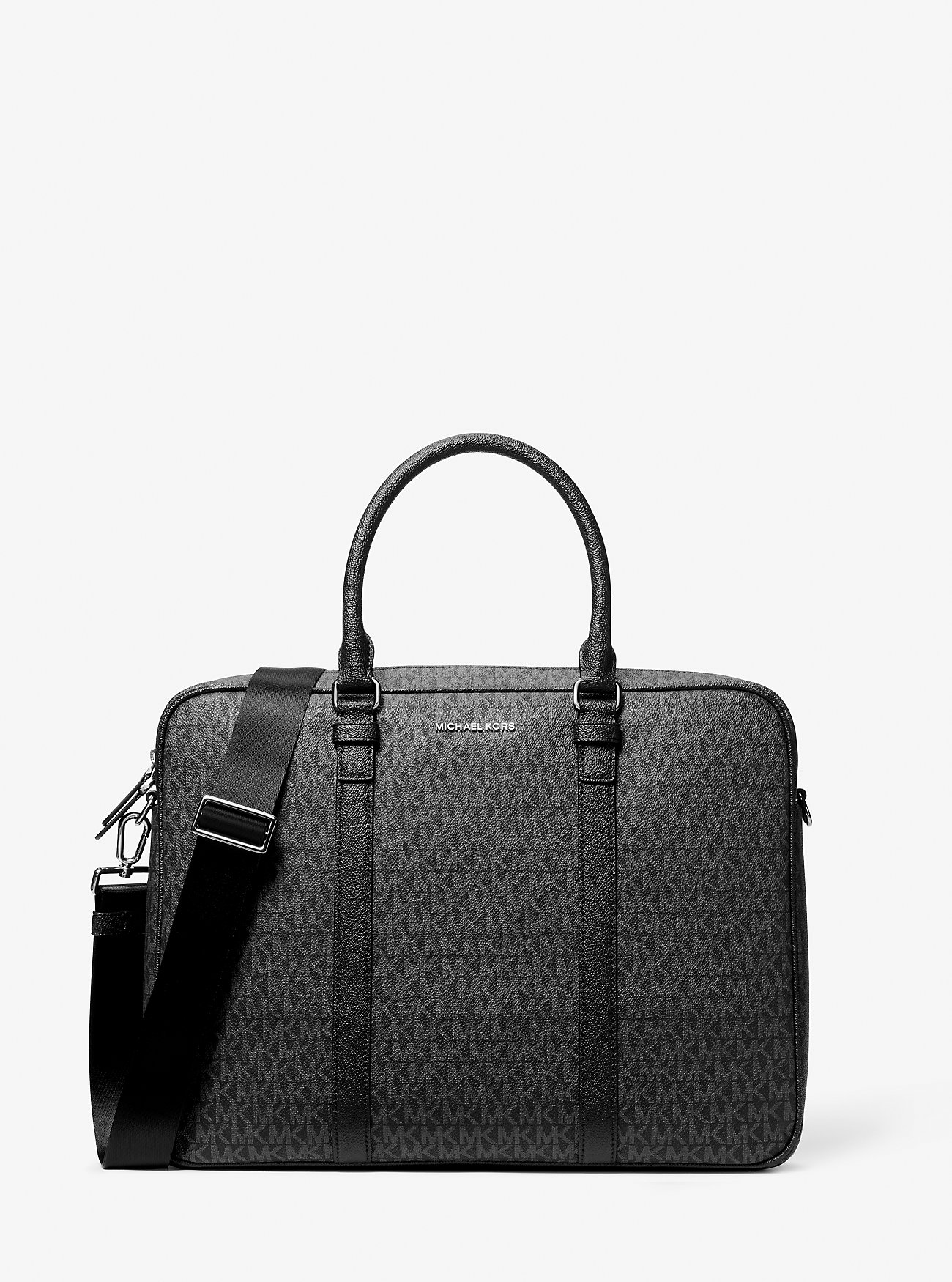 MK Hudson Medium Signature Logo Briefcase -