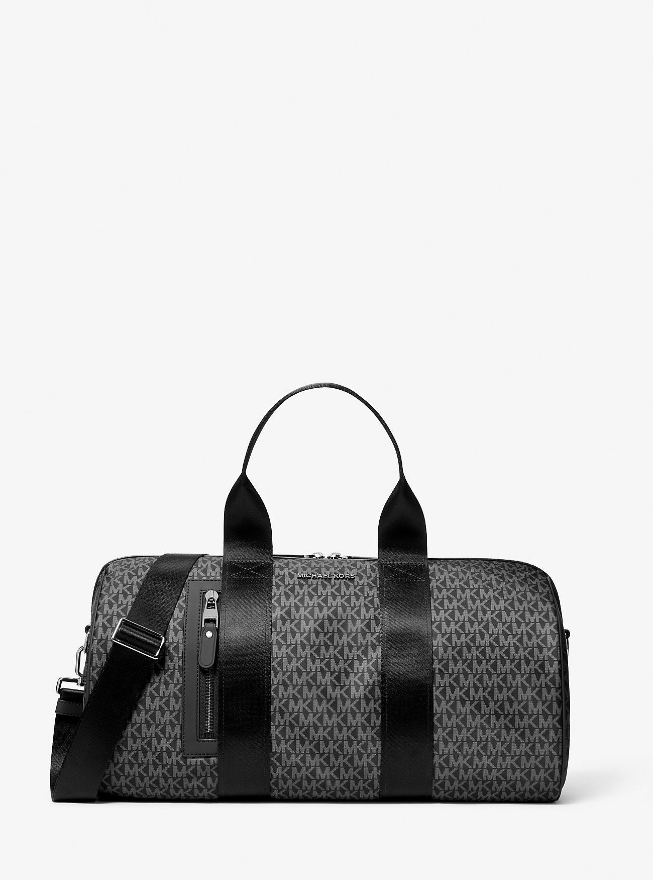 MK Brooklyn Large Printed Signature Logo Duffel Bag -