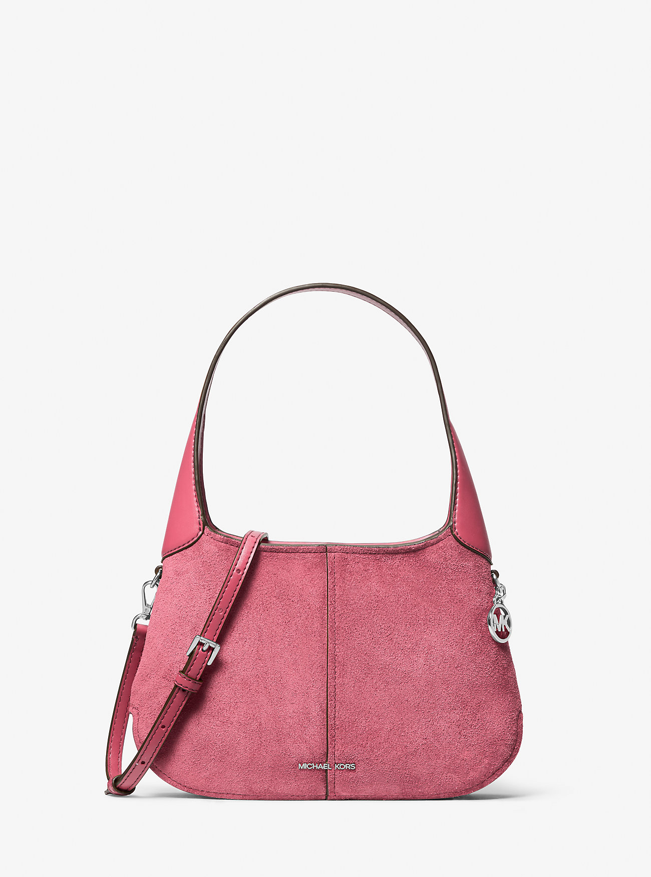 MK Alice Small Suede Shoulder Bag - Pink