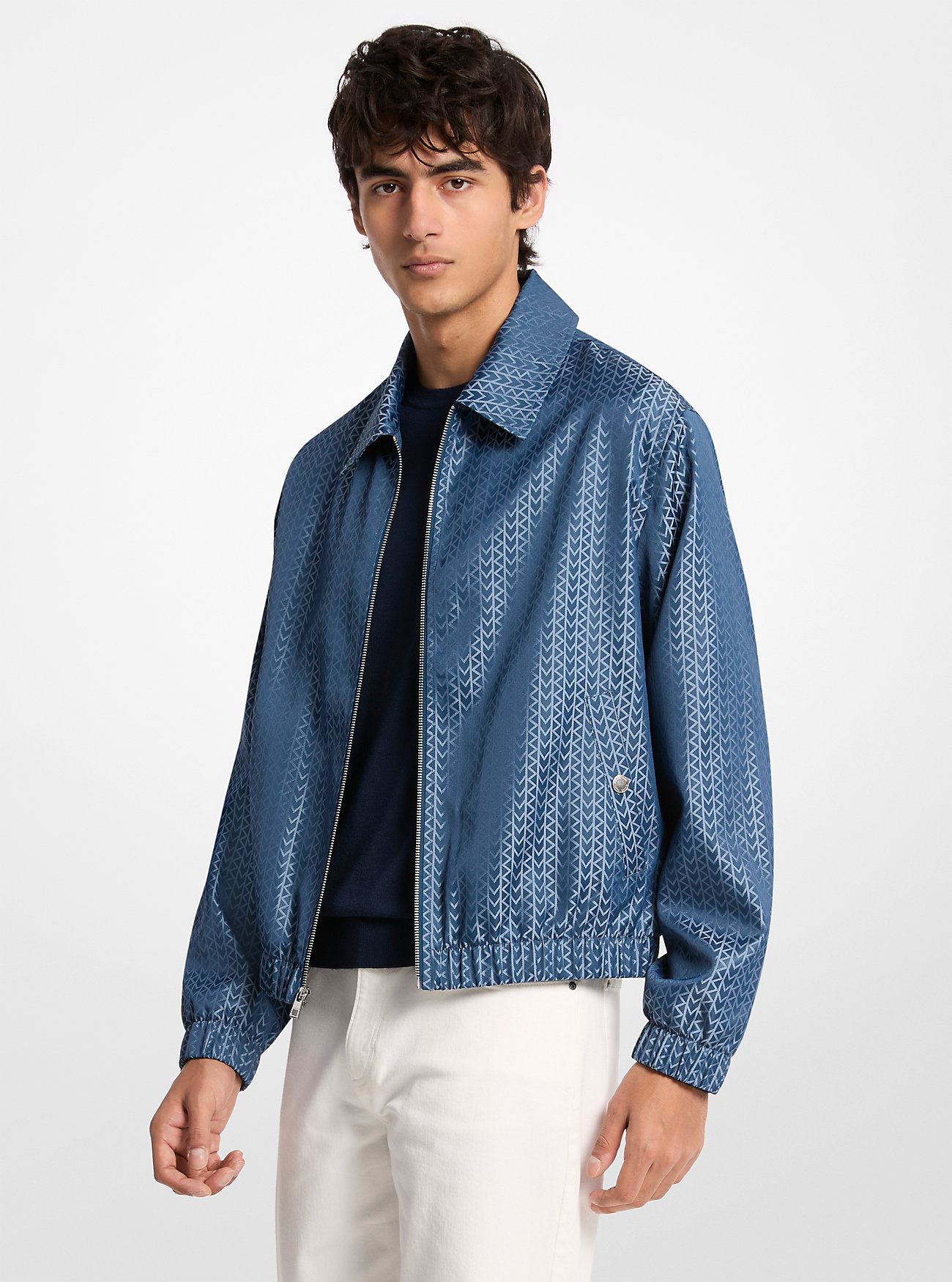 MK2000 Logo Jacquard Jacket by Michael Kors Mens