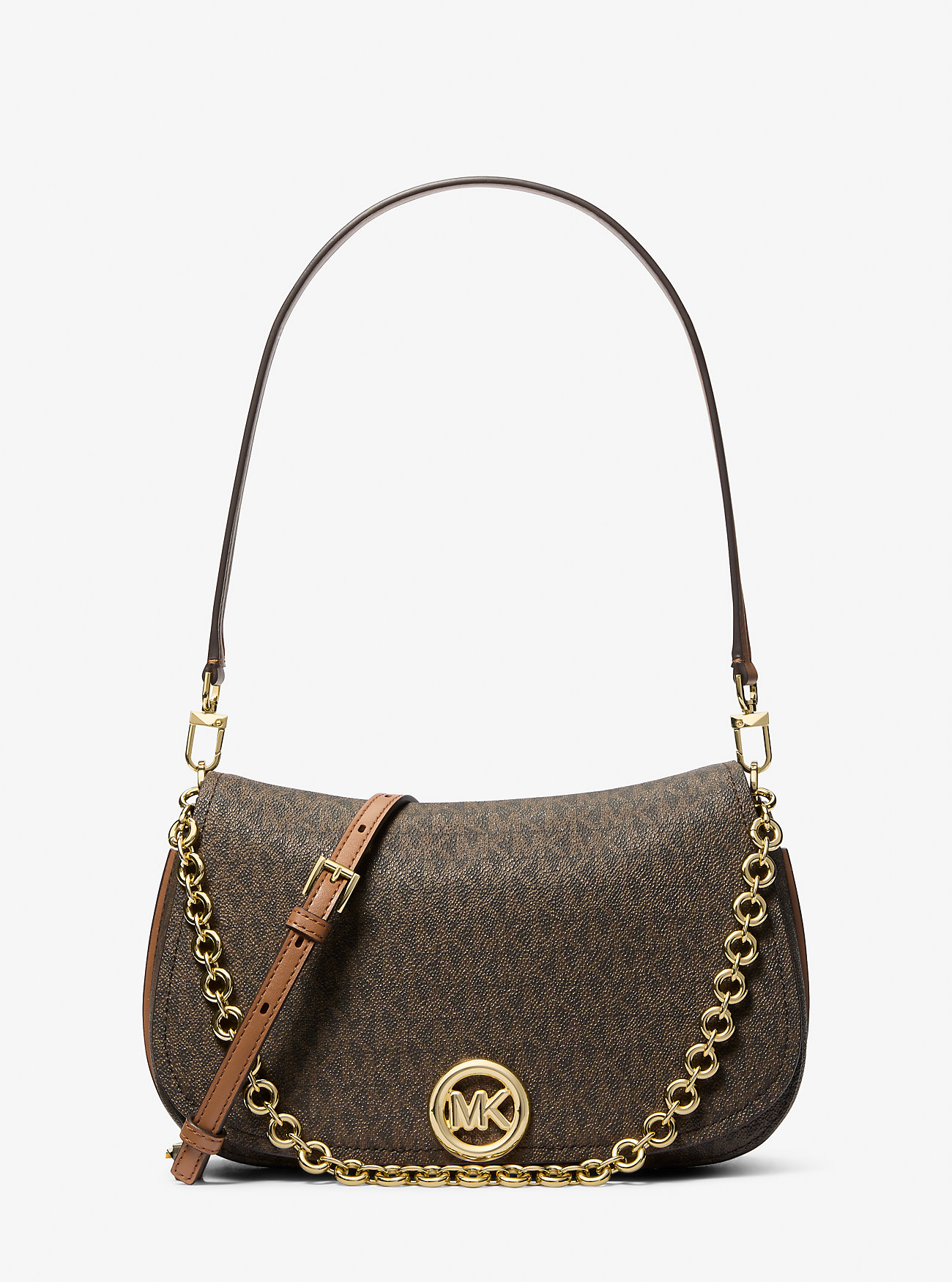 MK Nolita Medium Signature Logo Convertible Shoulder Bag -