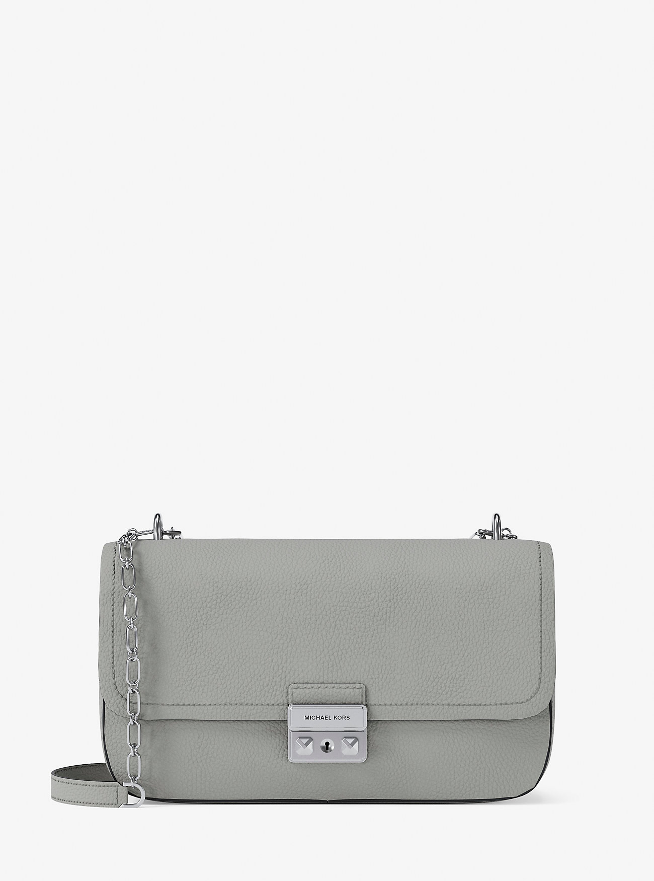 MK Tribeca Large Pebbled Leather Shoulder Bag -