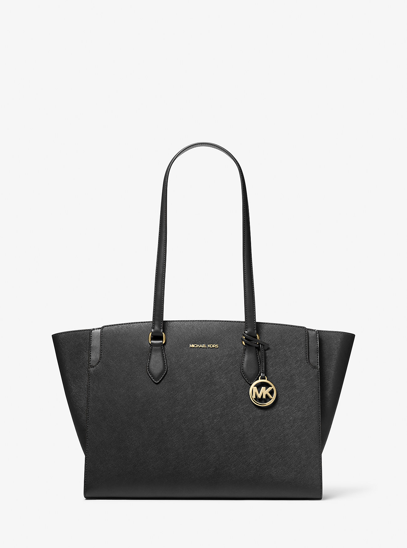 MK Becca Large Saffiano Leather Tote Bag -