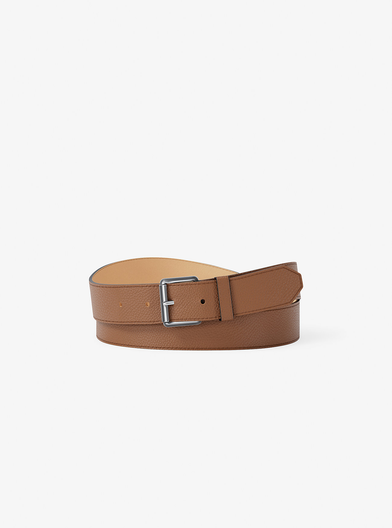 MK Pebbled Leather Belt -