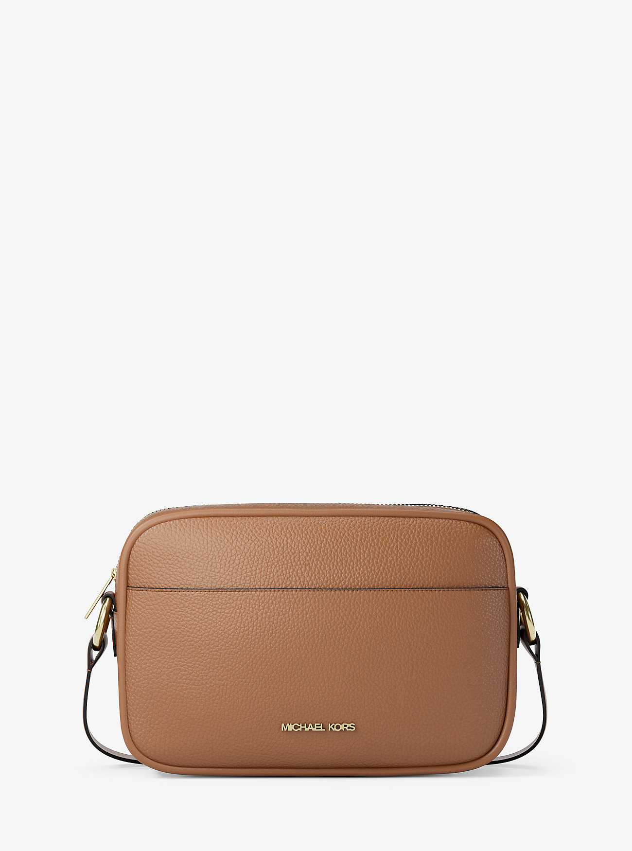MK Jet Set Pebbled Leather Camera Crossbody Bag -