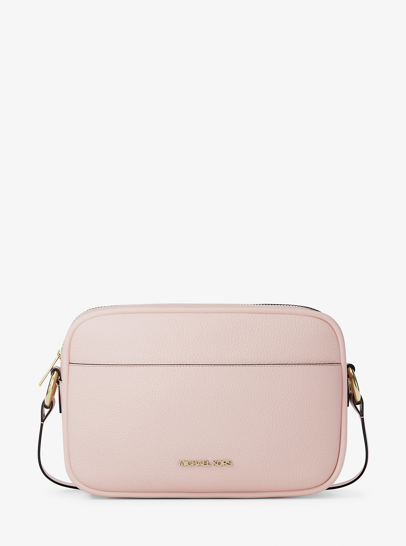 MK Jet Set Pebbled Leather Camera Crossbody Bag -