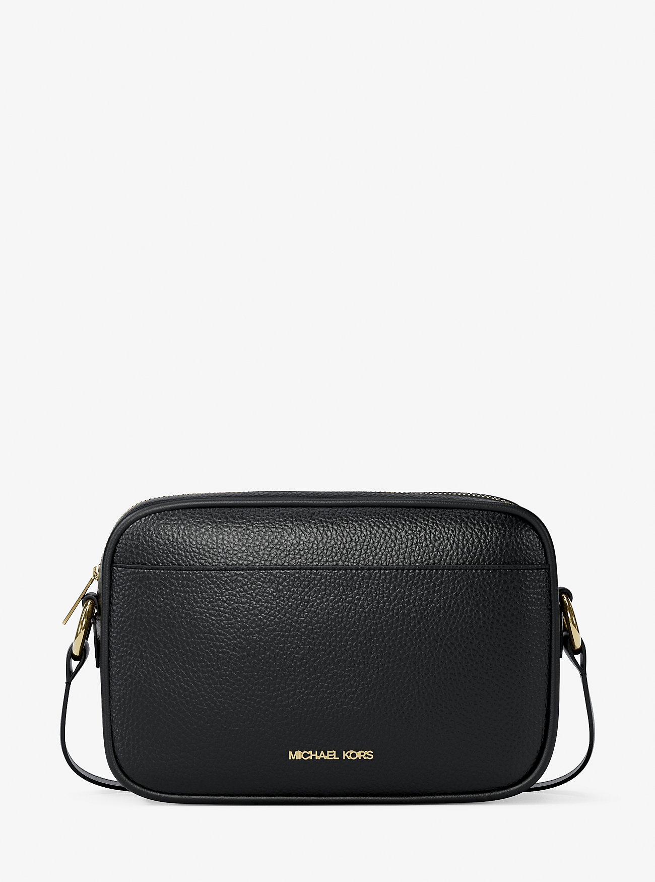 MK Jet Set Pebbled Leather Camera Crossbody Bag -