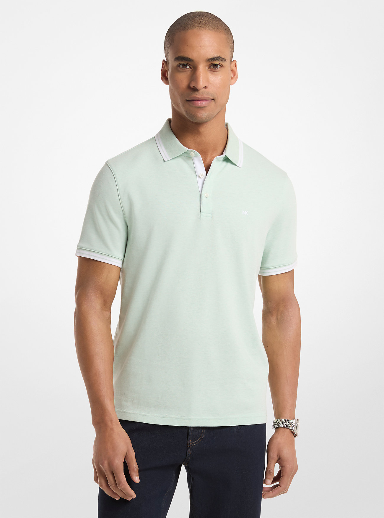 MK Greenwich Cotton Polo Shirt - Green