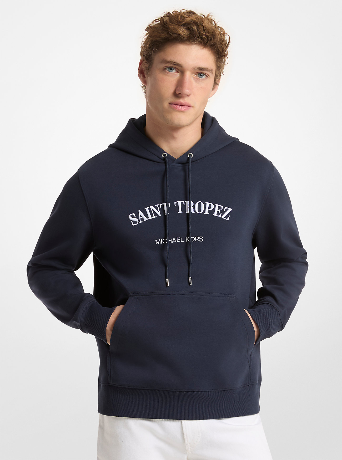 MK Saint Tropez Cotton Blend Hoodie - by Michael Kors Mens