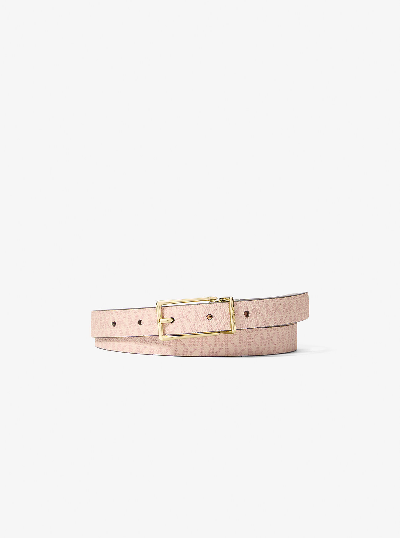 MK Reversible Signature Logo and Leather Belt -