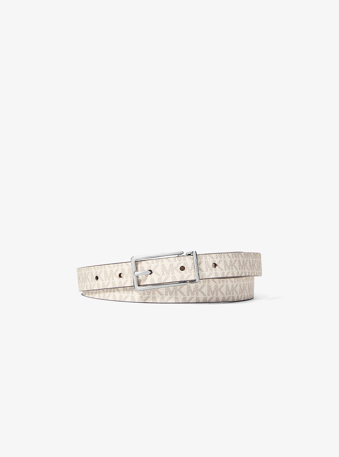 MK Reversible Signature Logo and Leather Belt -