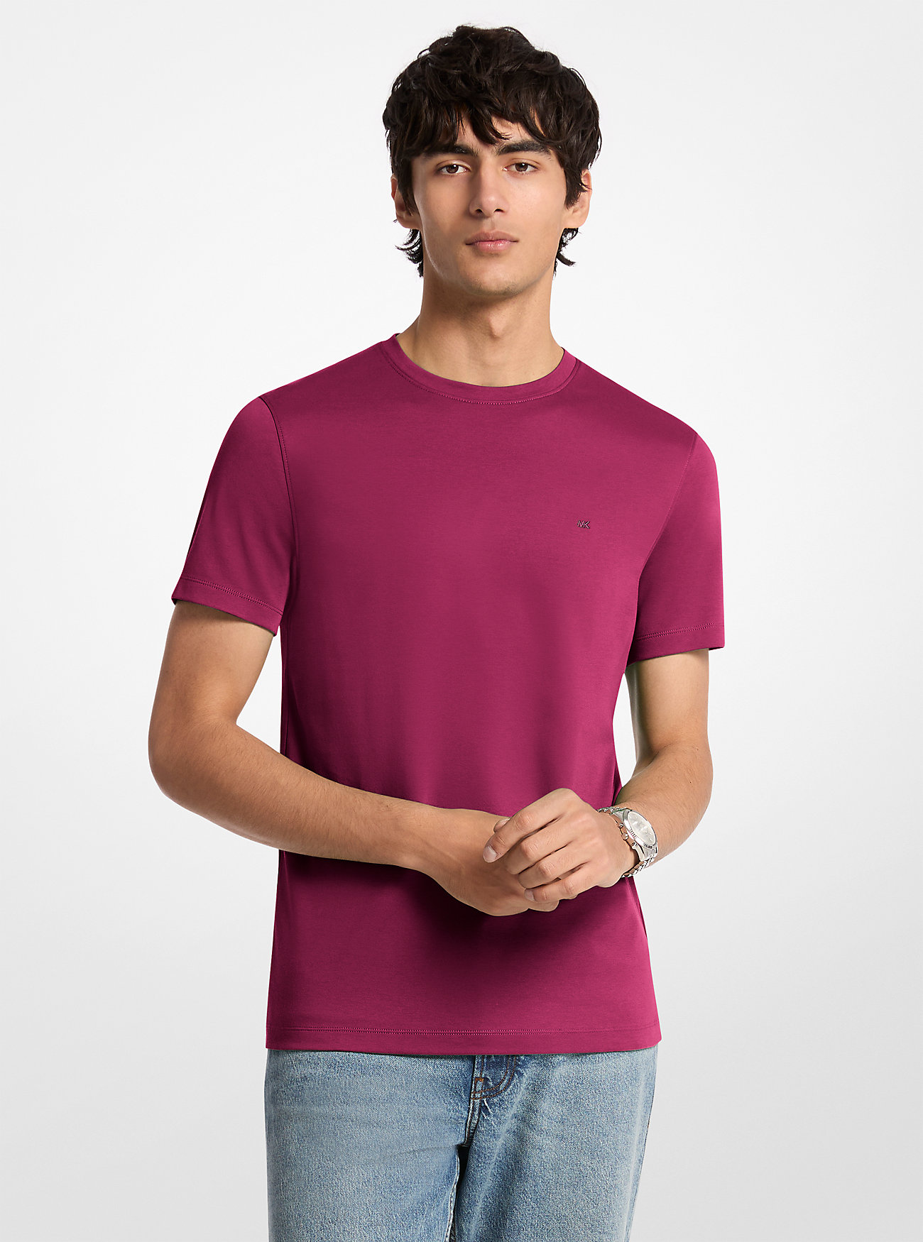 MK Cotton T-Shirt - Purple