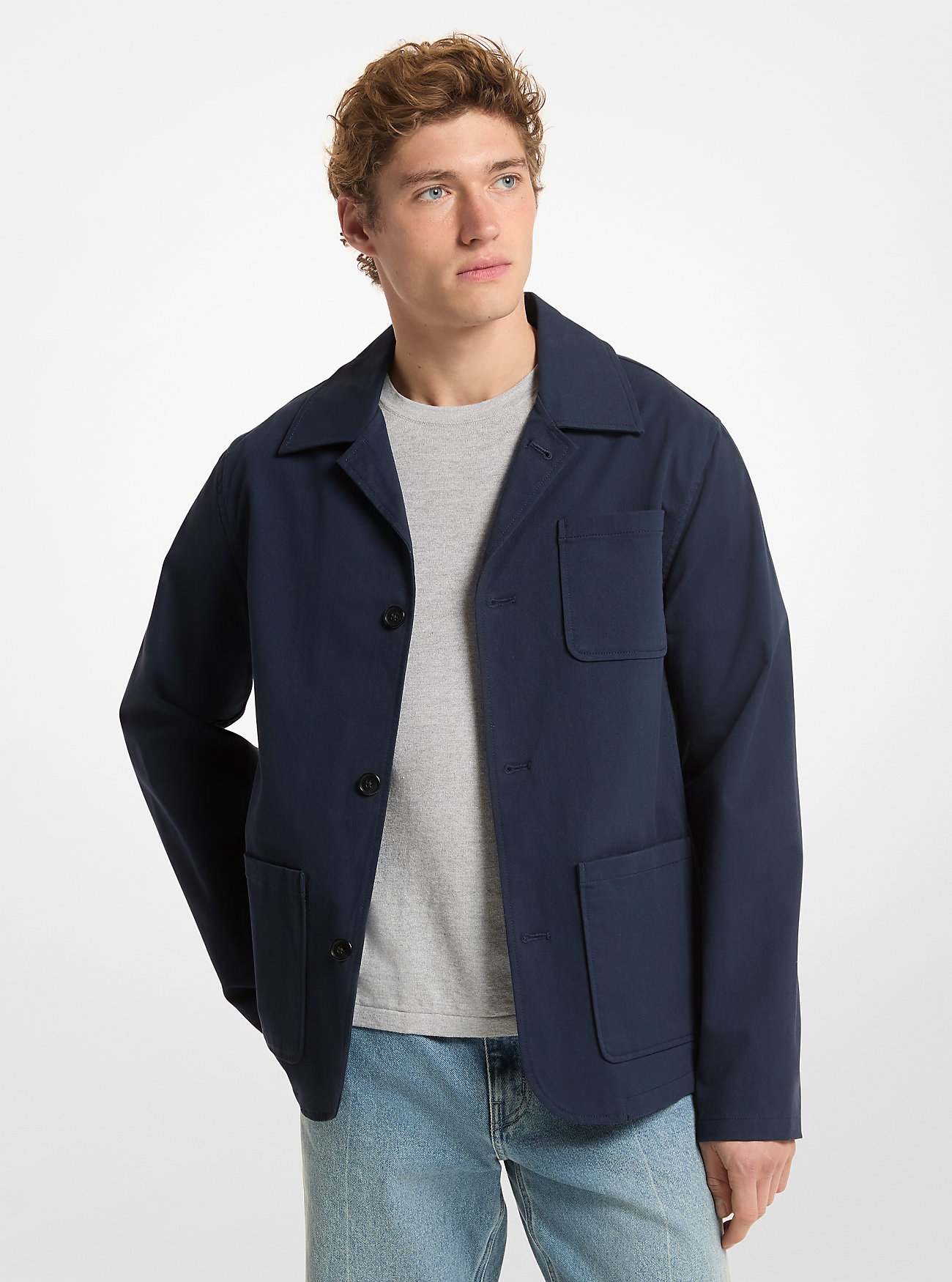 MK Cotton-and-Linen Blend Chore Coat -