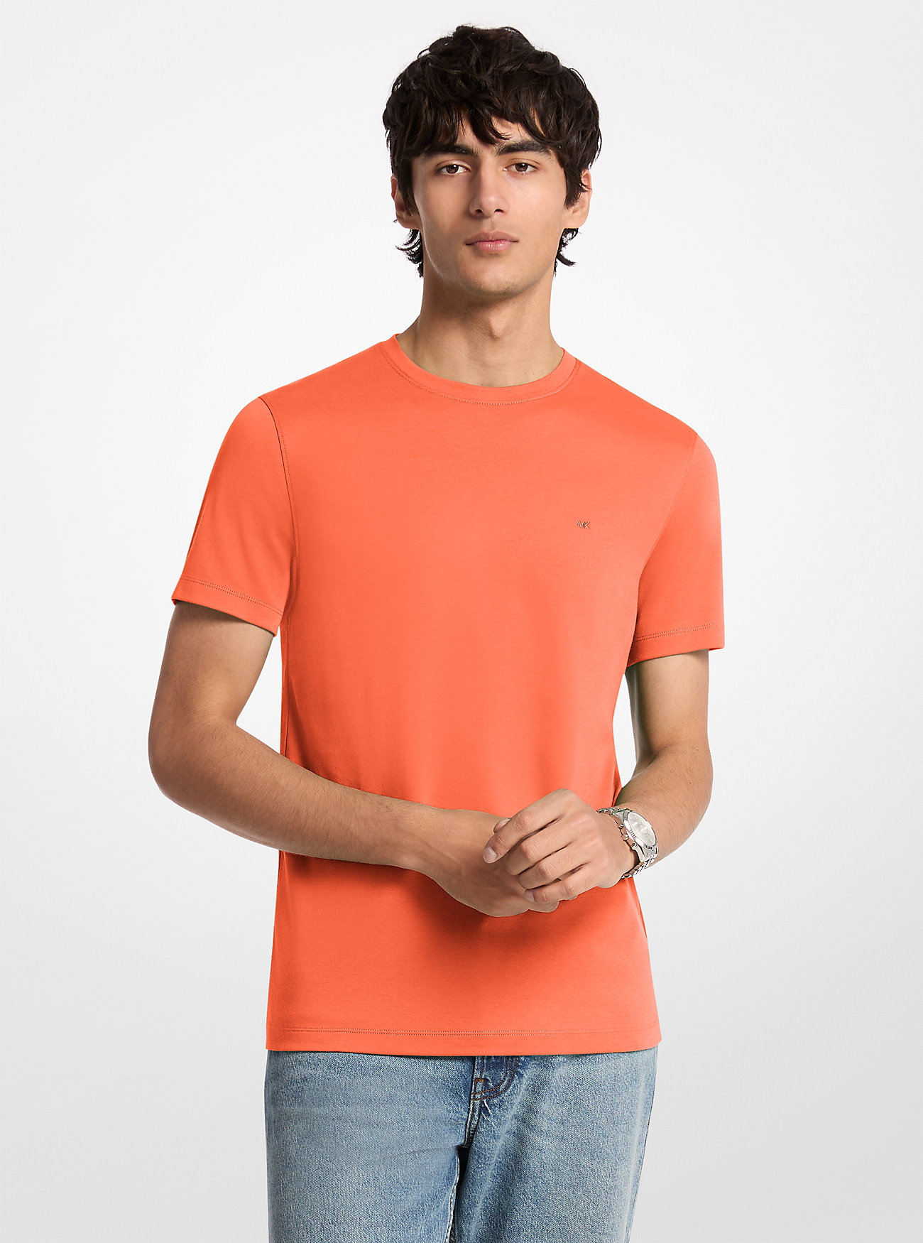 MK Cotton T-Shirt - Orange