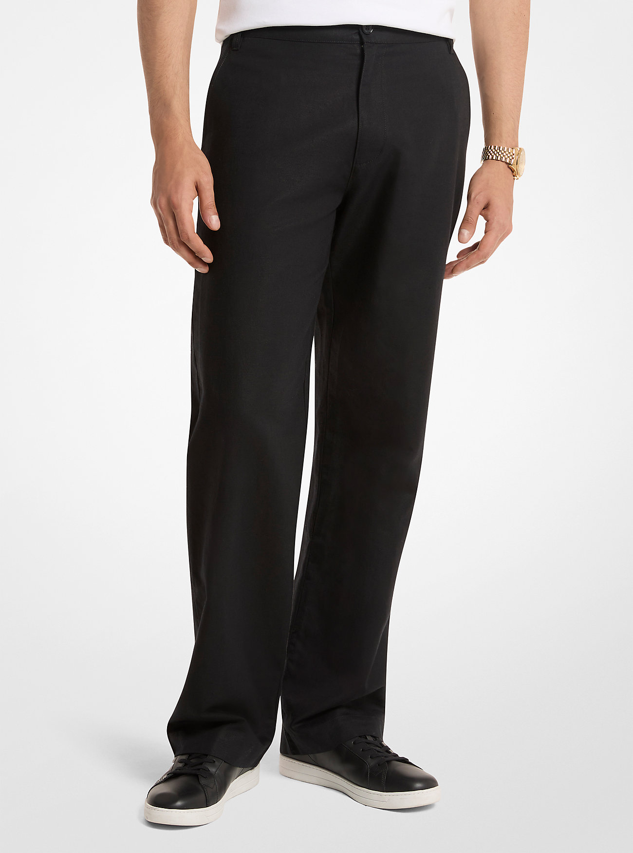 MK Finn Linen and Cotton Chino Trousers -
