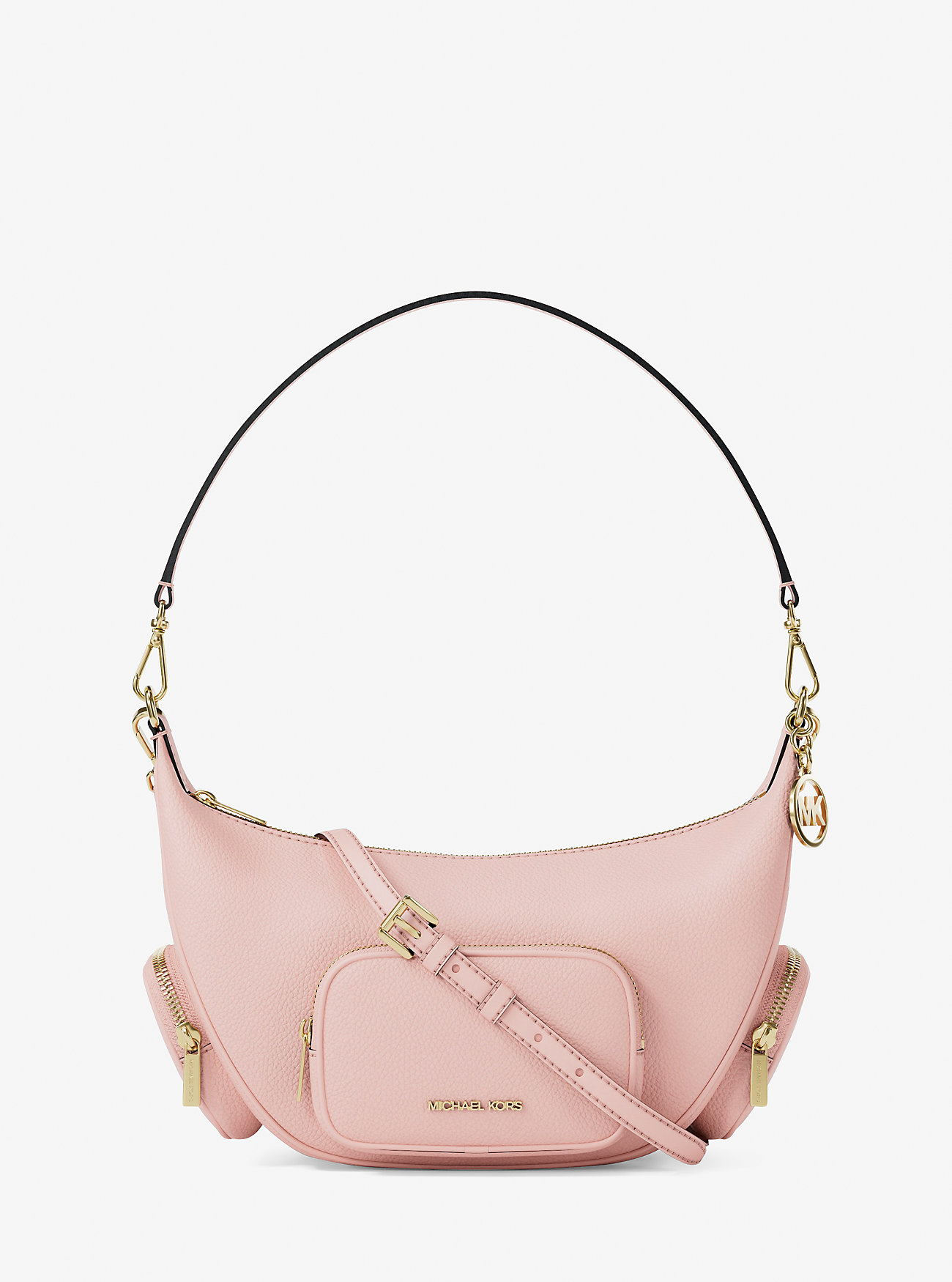 MK Merritt Medium Pebbled Leather Convertible Shoulder Bag -