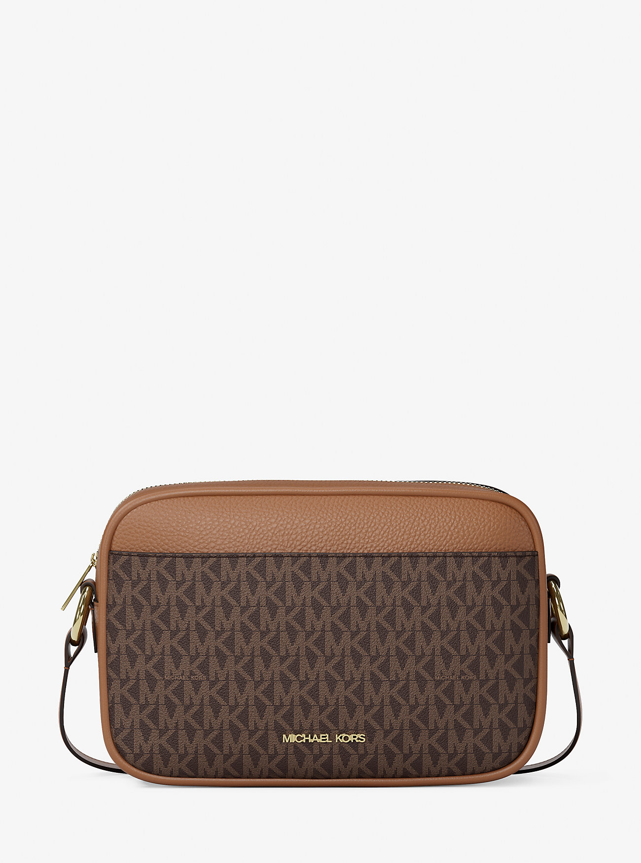 MK Jet Set Travel Large Signature logo Camera Crossbody Bag -