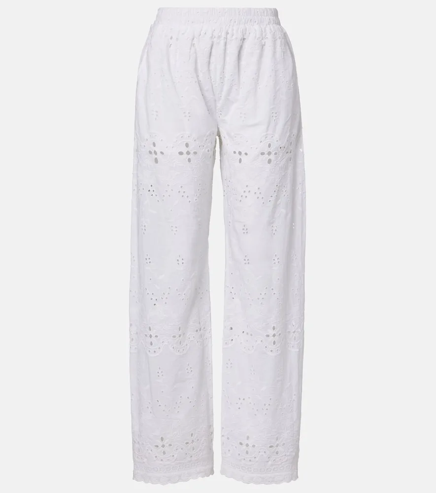 Pantalon Ample Lula Brodé En Coton
