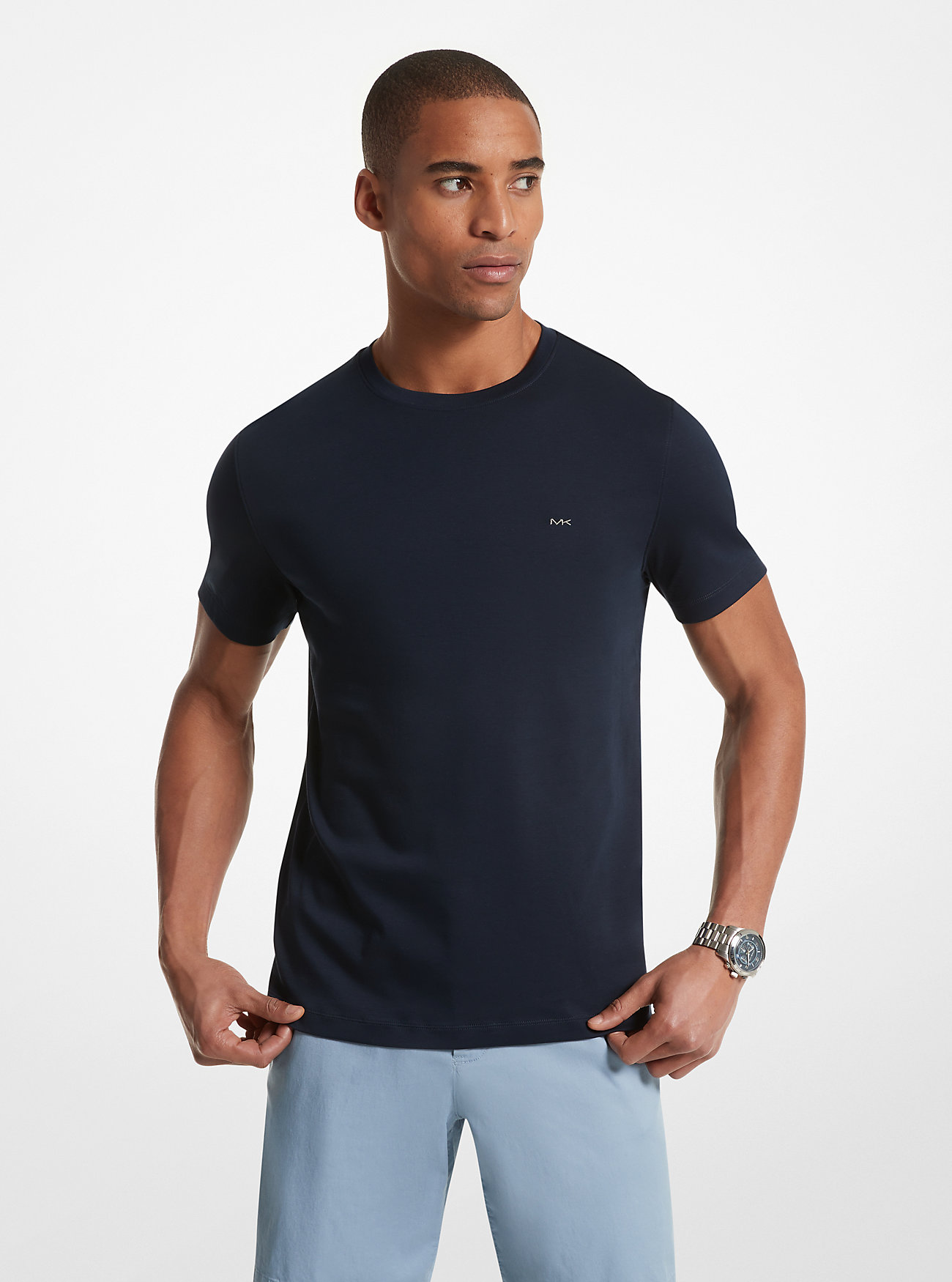 MK Cotton Crewneck T-Shirt -