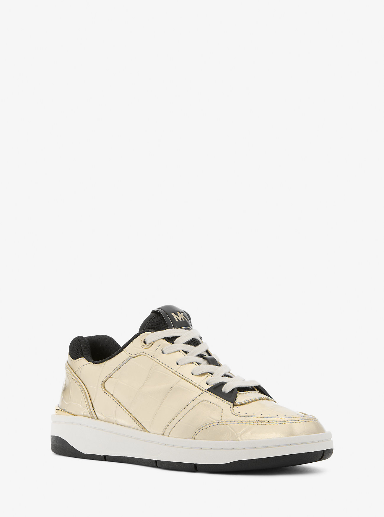 MK Rebel Metallic Crocodile Embossed Leather -