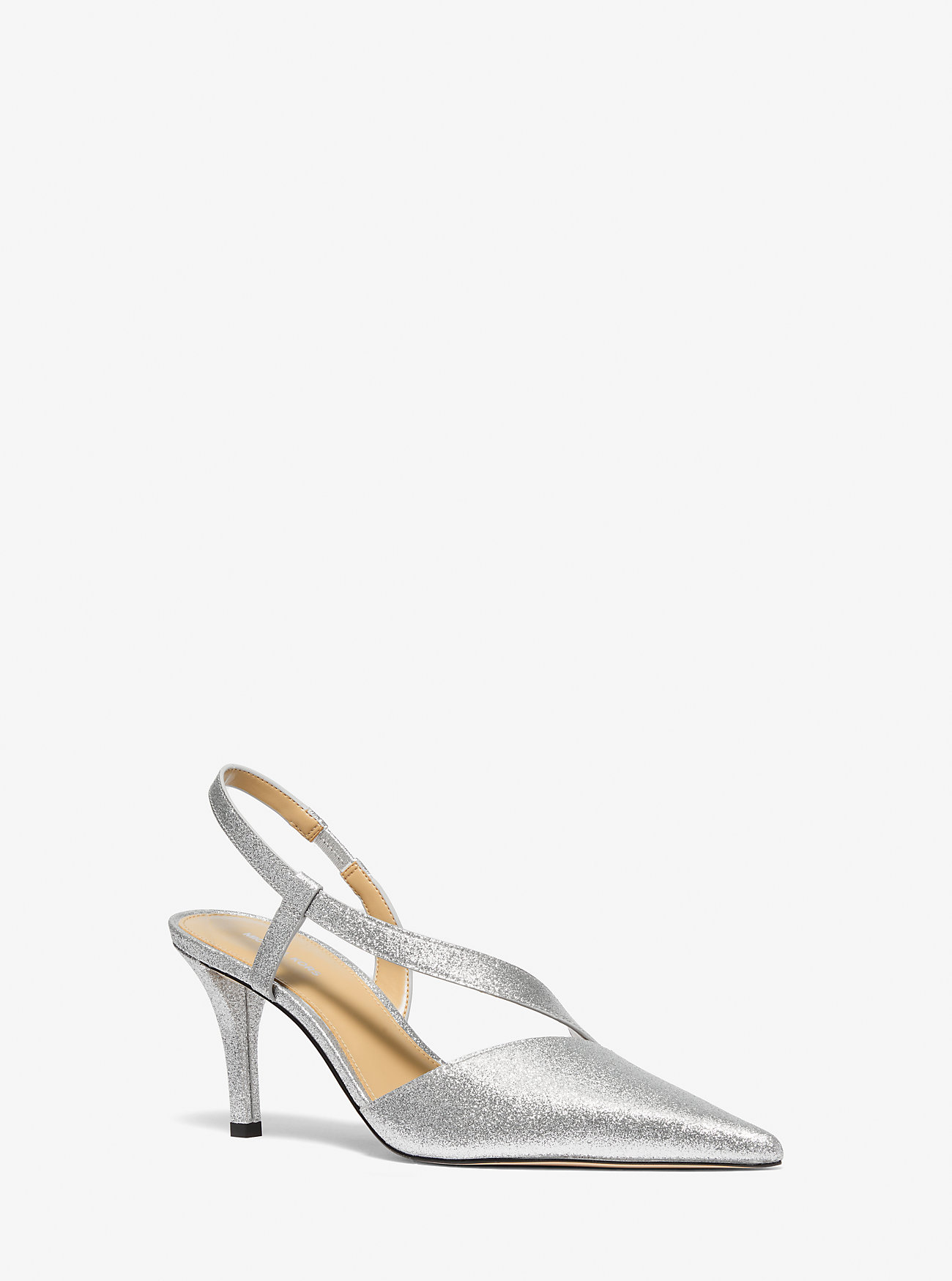 MK Jaida Glitter Embellished Leather Pump -