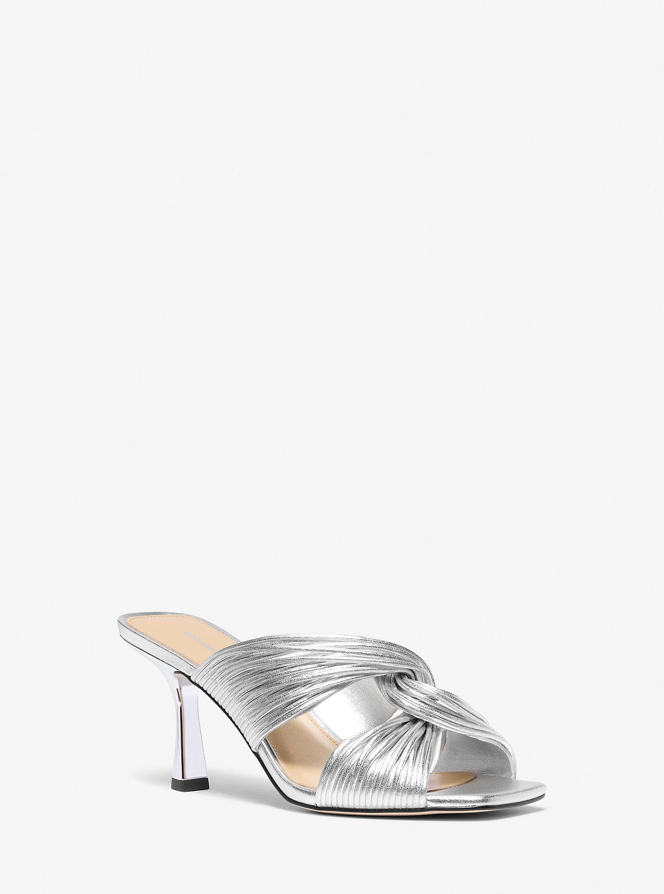 MK Alessia Metallic Mule Sandal -