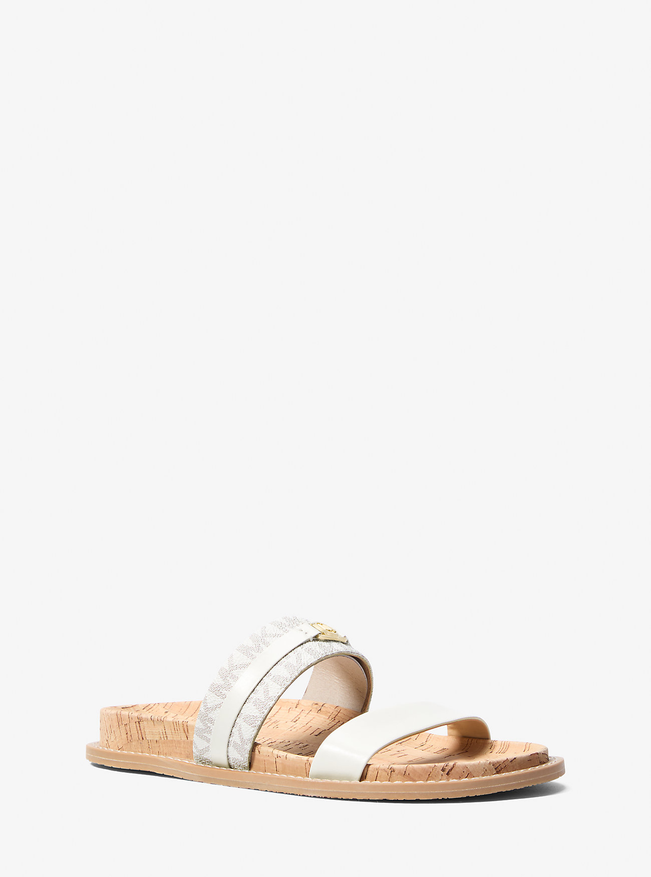 MK Mandy Signature Logo Flat Sandal -
