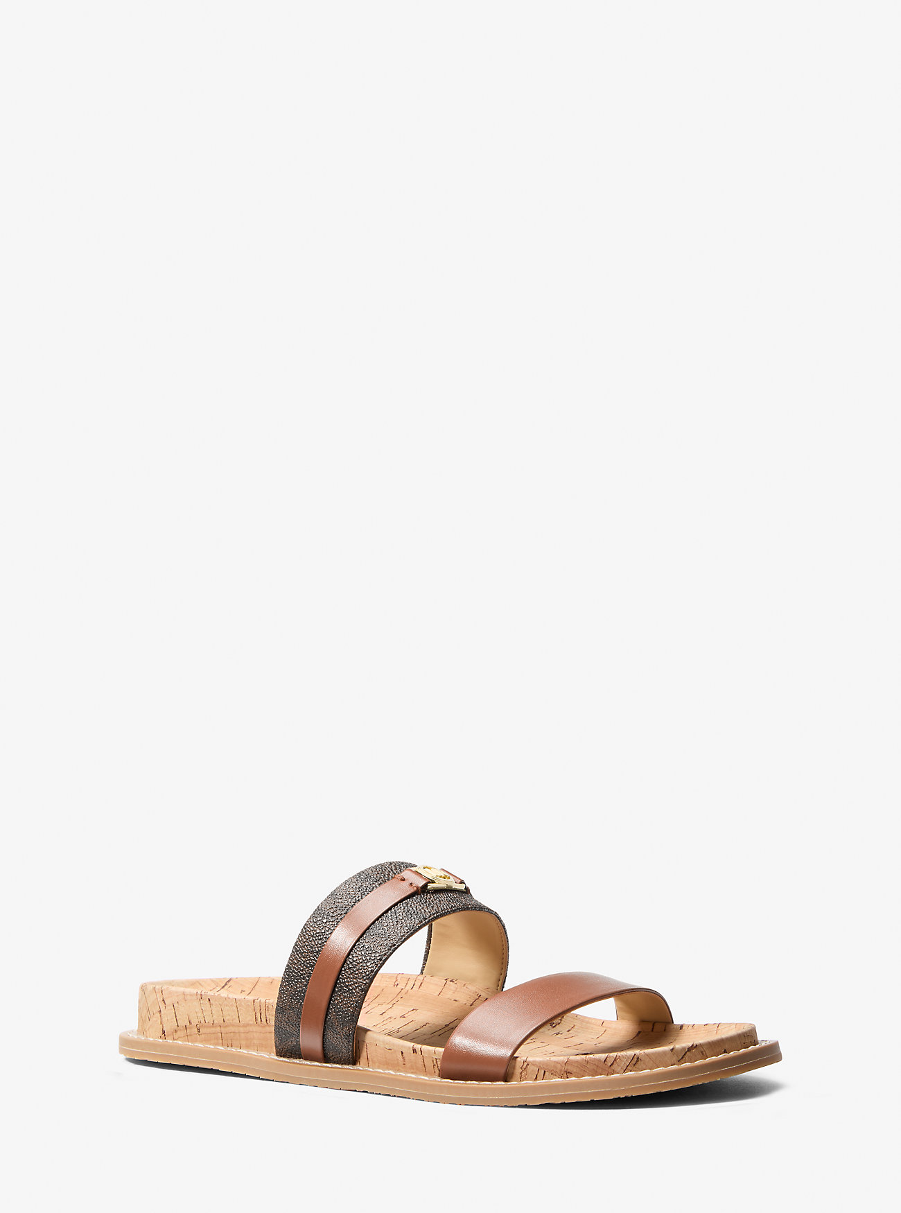 MK Mandy Signature Logo Flat Sandal -