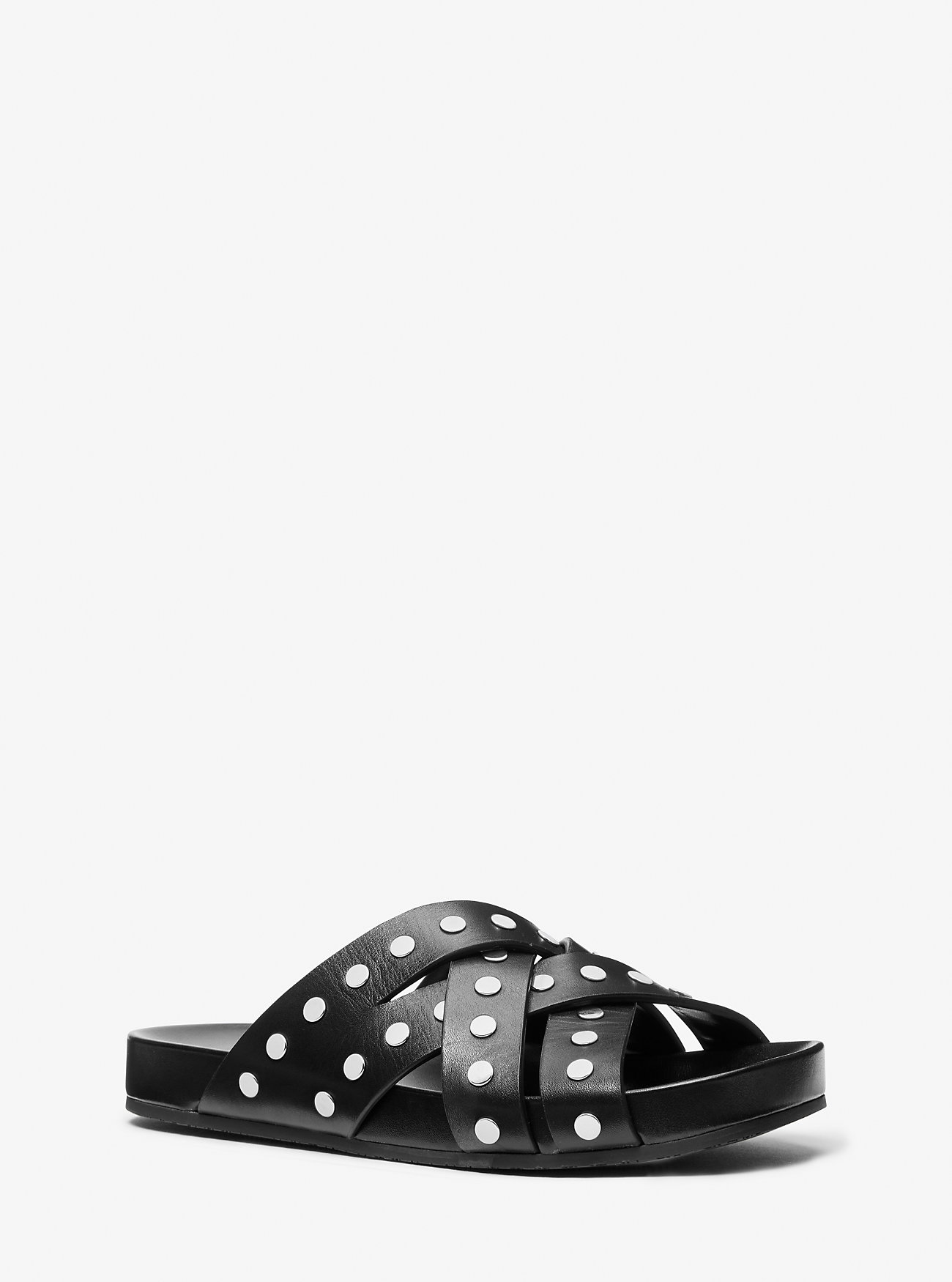 MK Irene Studded Leather Flat Sandal -