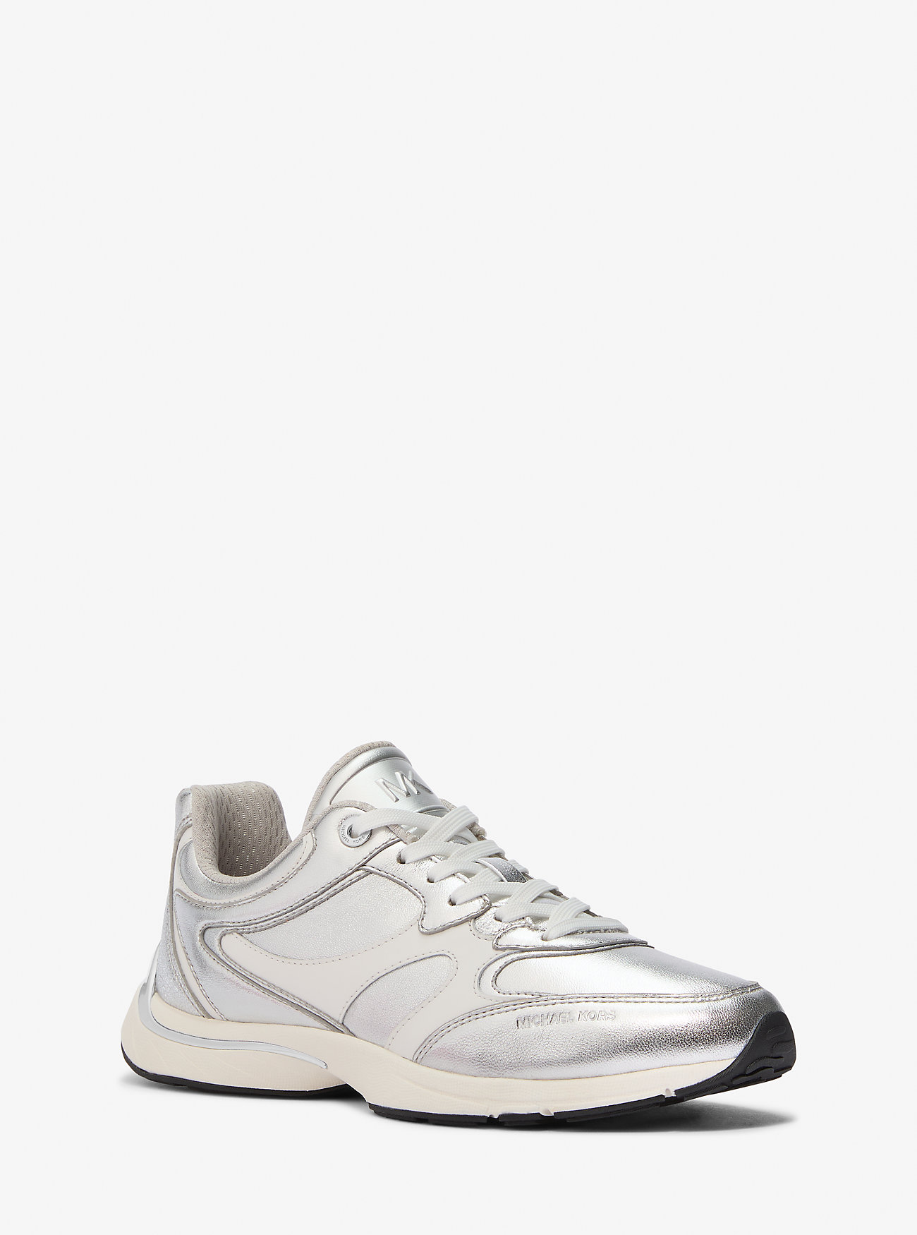 MK Riley Metallic Leather Trainer -