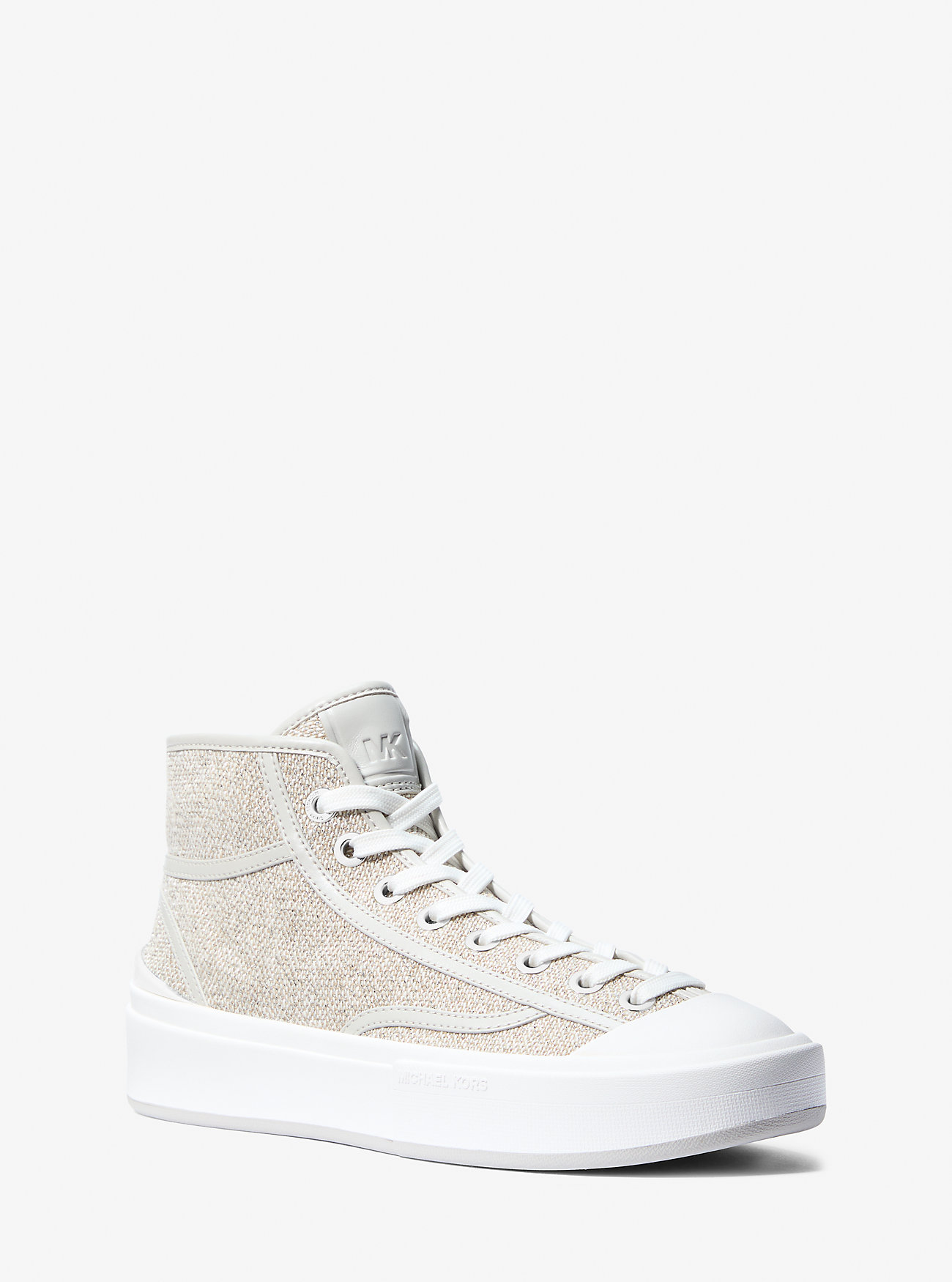 MK Jude Cotton Blend High-Top Trainers - by MICHAEL Michael Kors