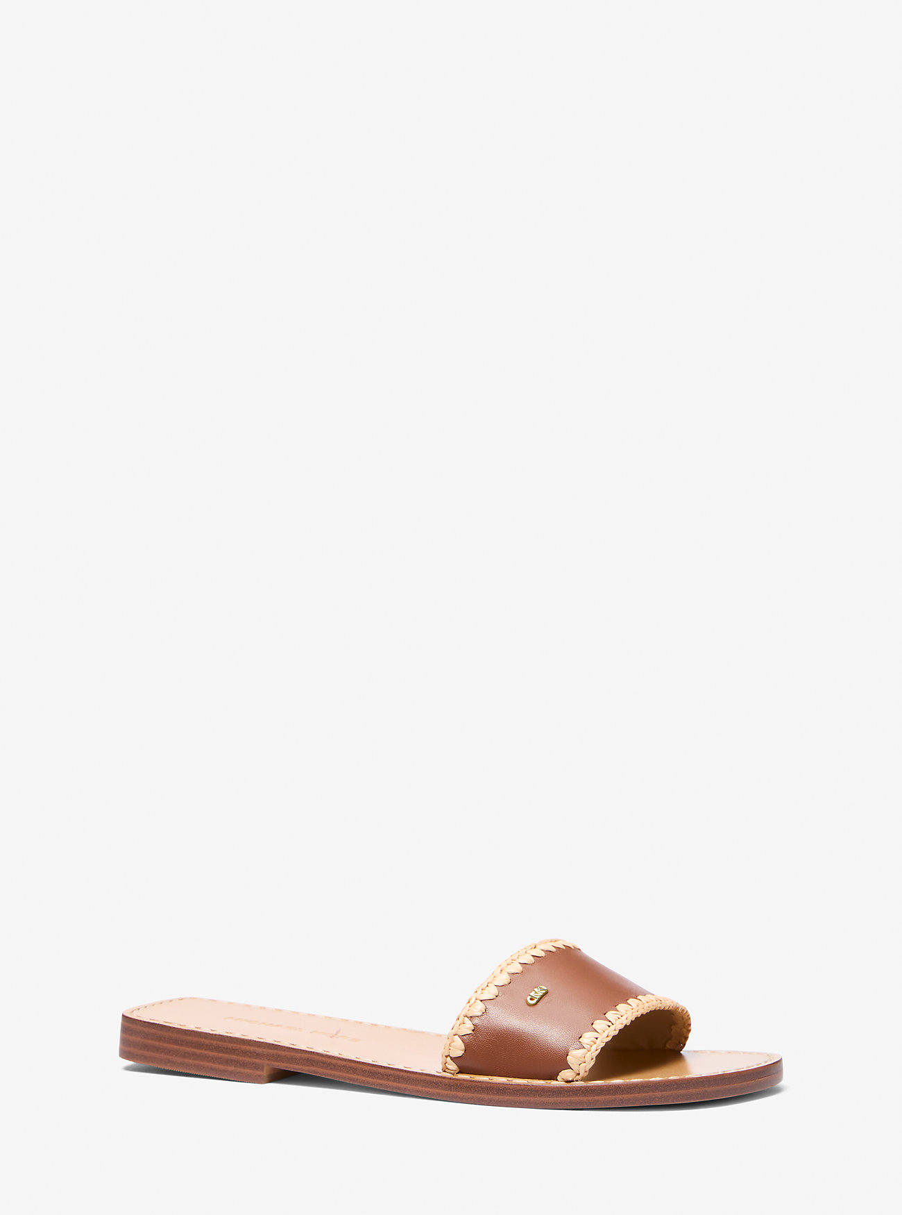 MK Drea Leather Slide Sandal -