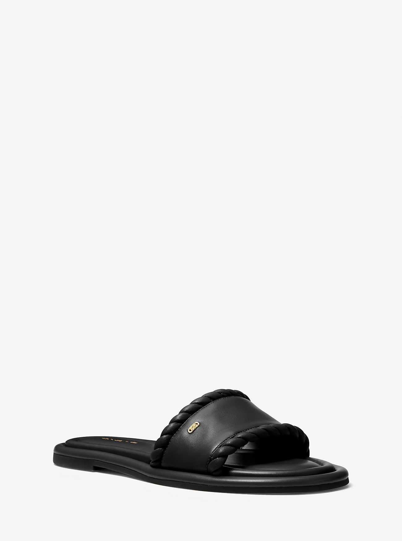 MK Dana Leather Slide Sandal -
