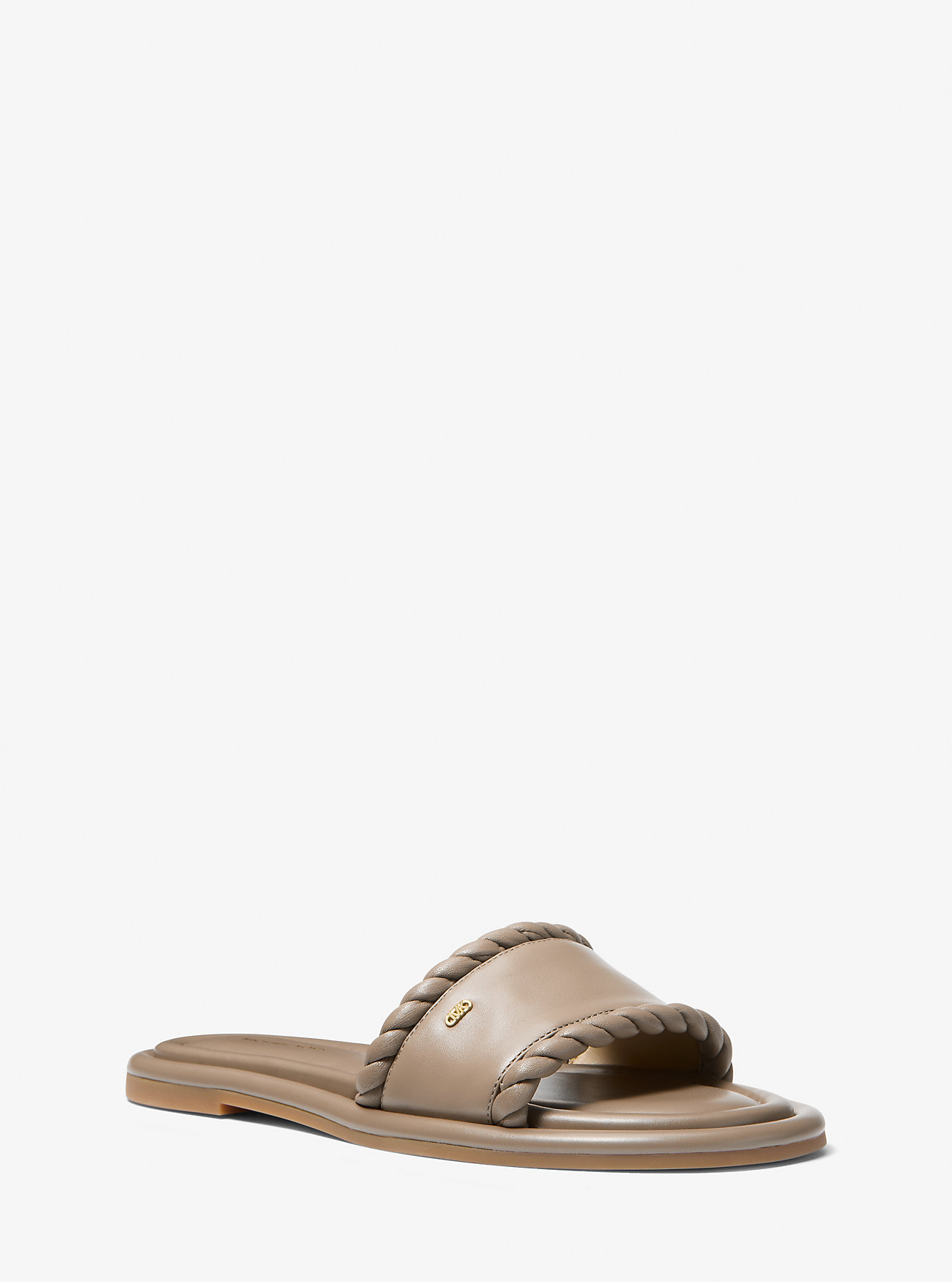 MK Dana Leather Slide Sandal -