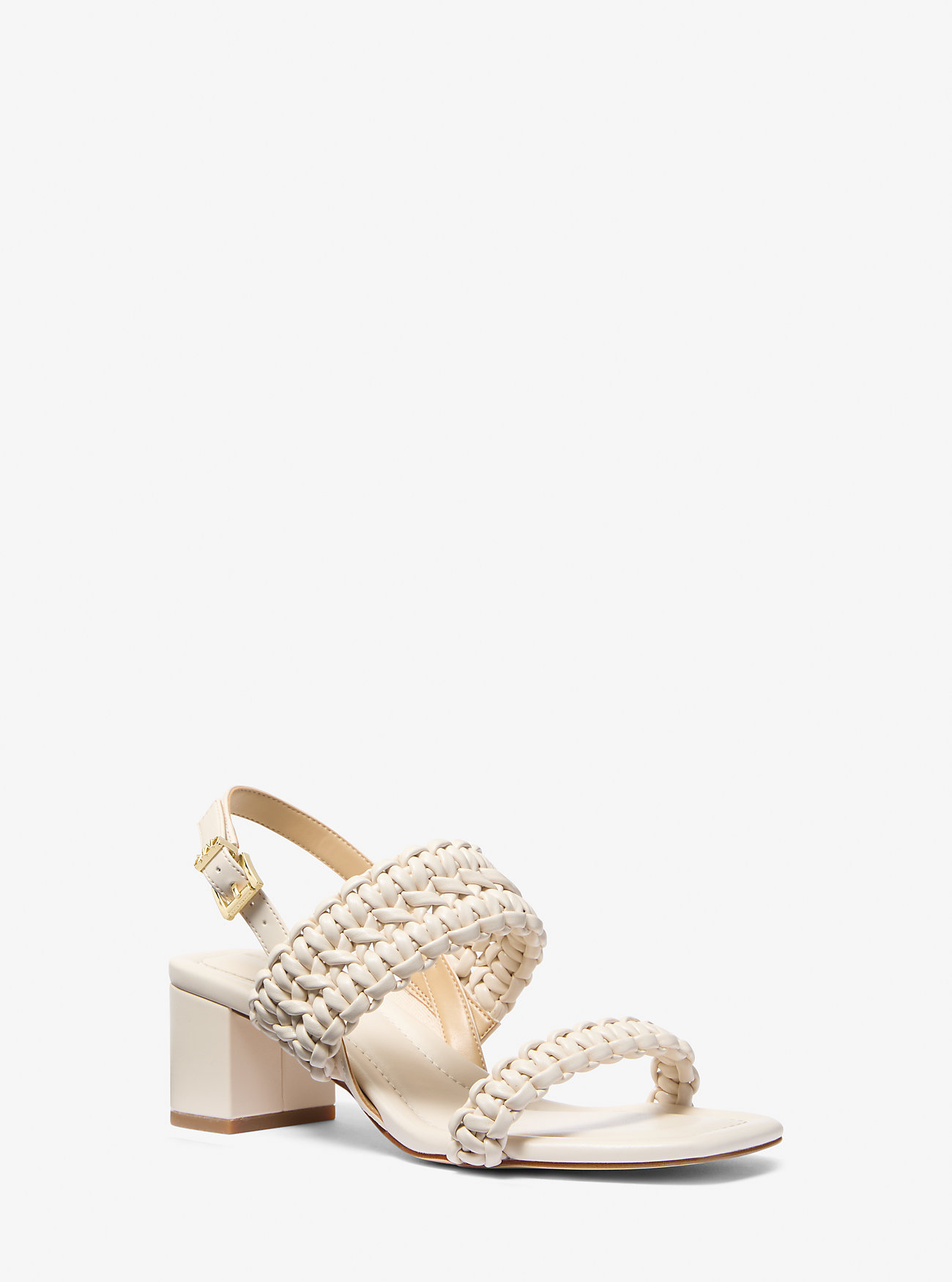 MK Audrina Woven Block Heel Sandal -