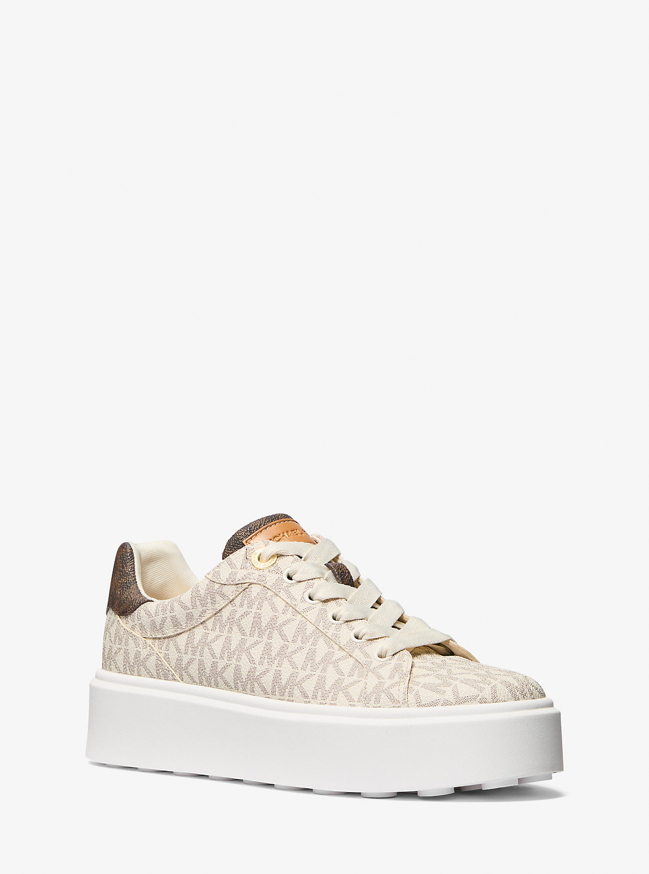 MK Romey Two-Tone Logo Platform Trainers - by Michael Kors Outlet