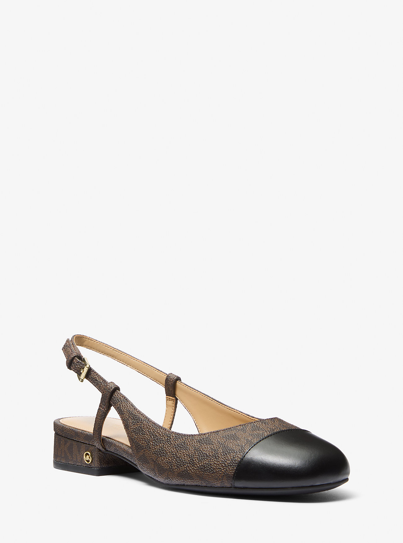 MK Perla Flex Signature Logo Slingback Flat -