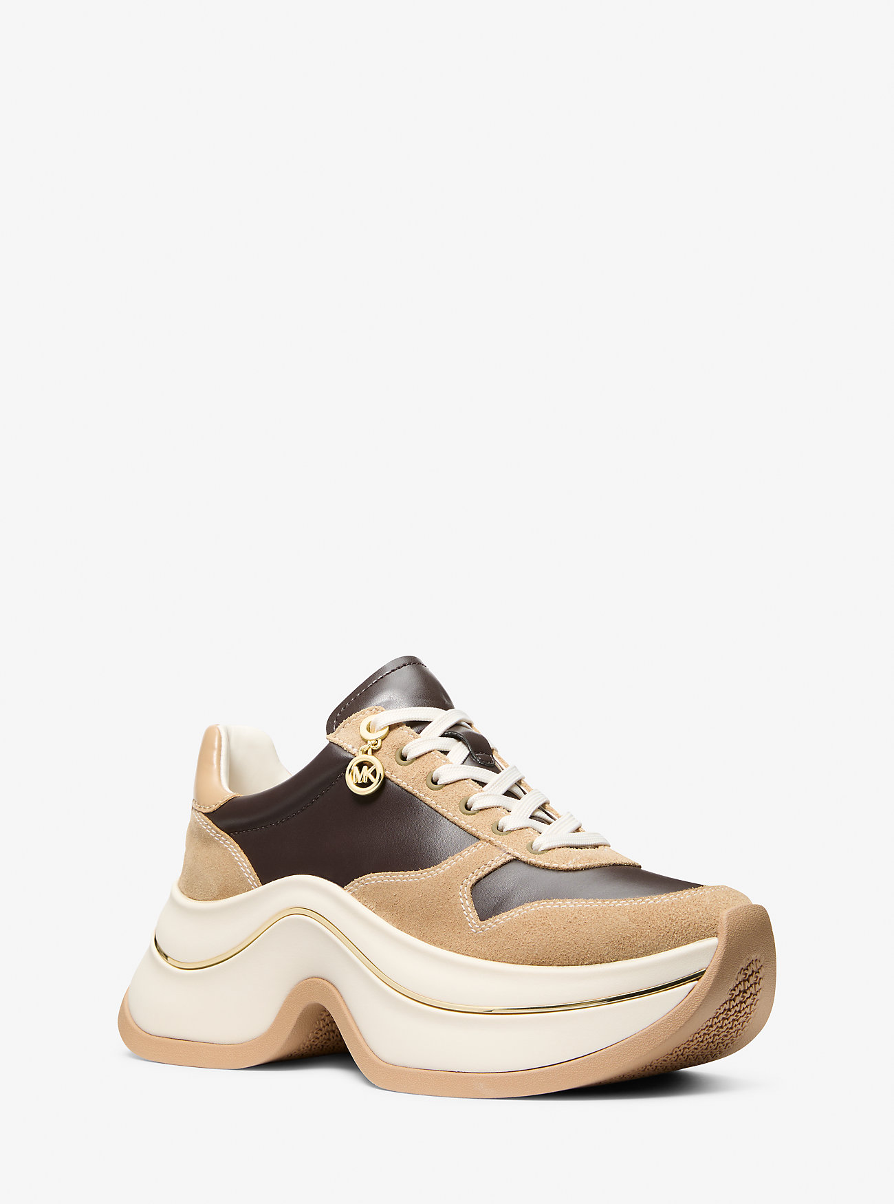 MK Arla Leather and Suede Trainer -