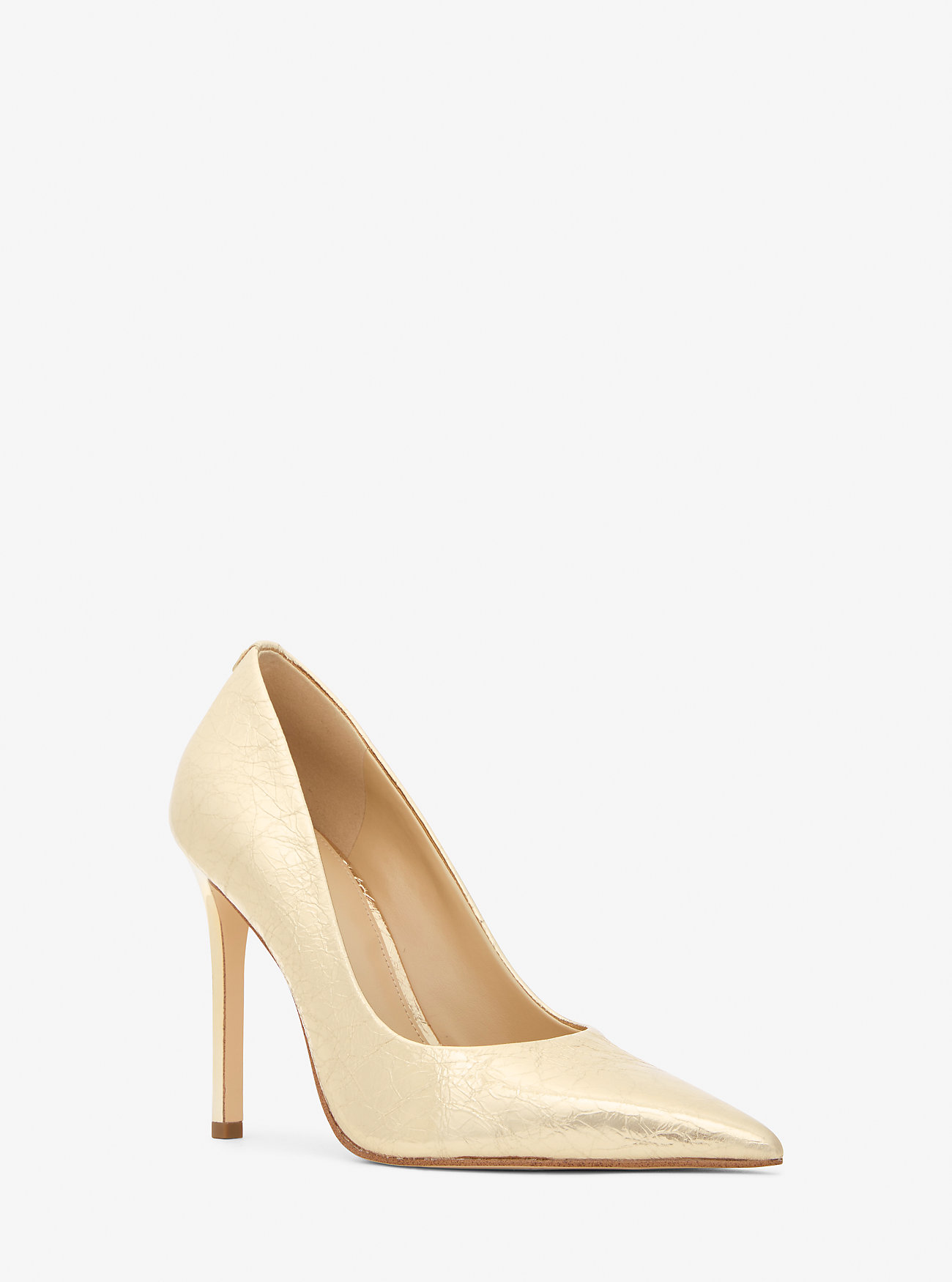 MK Elyse Crackled Metallic Leather Pump -