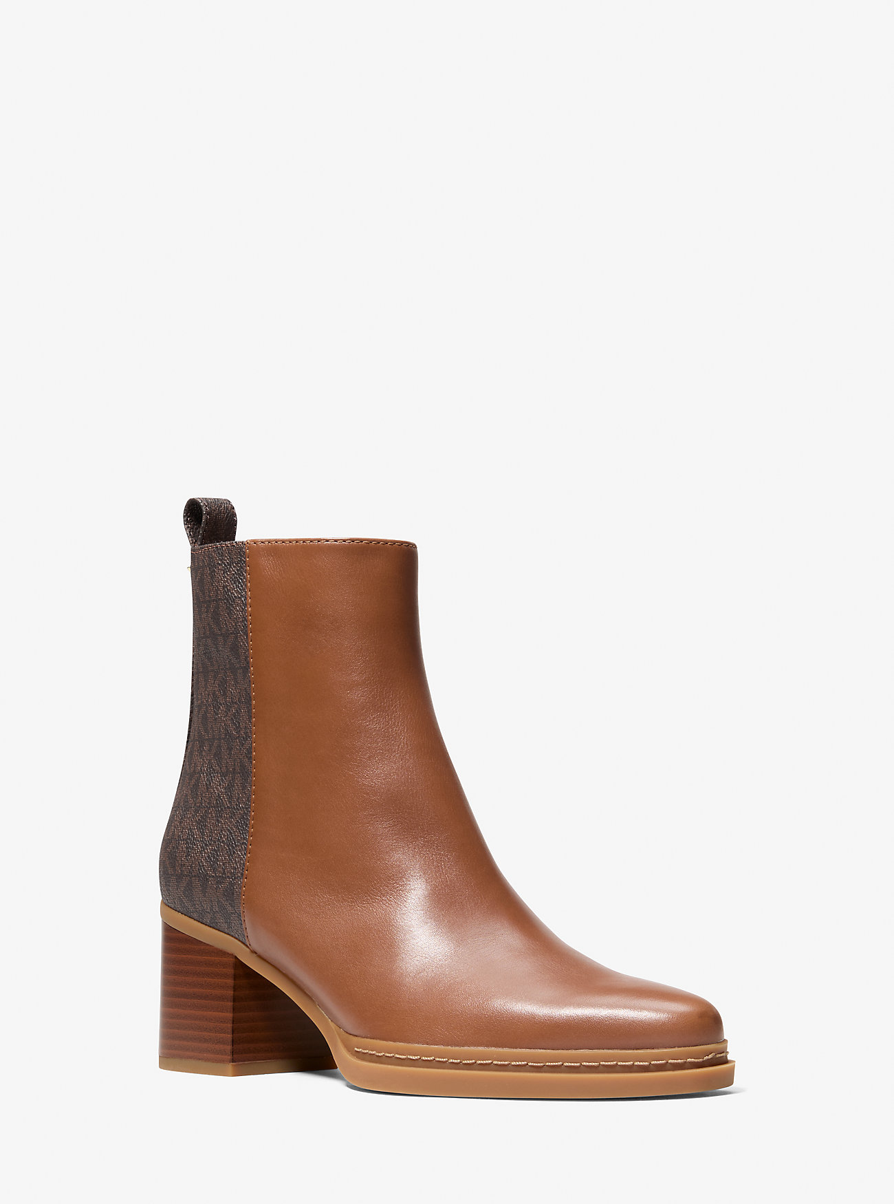 MK Lex Leather and Signature Logo Boot -