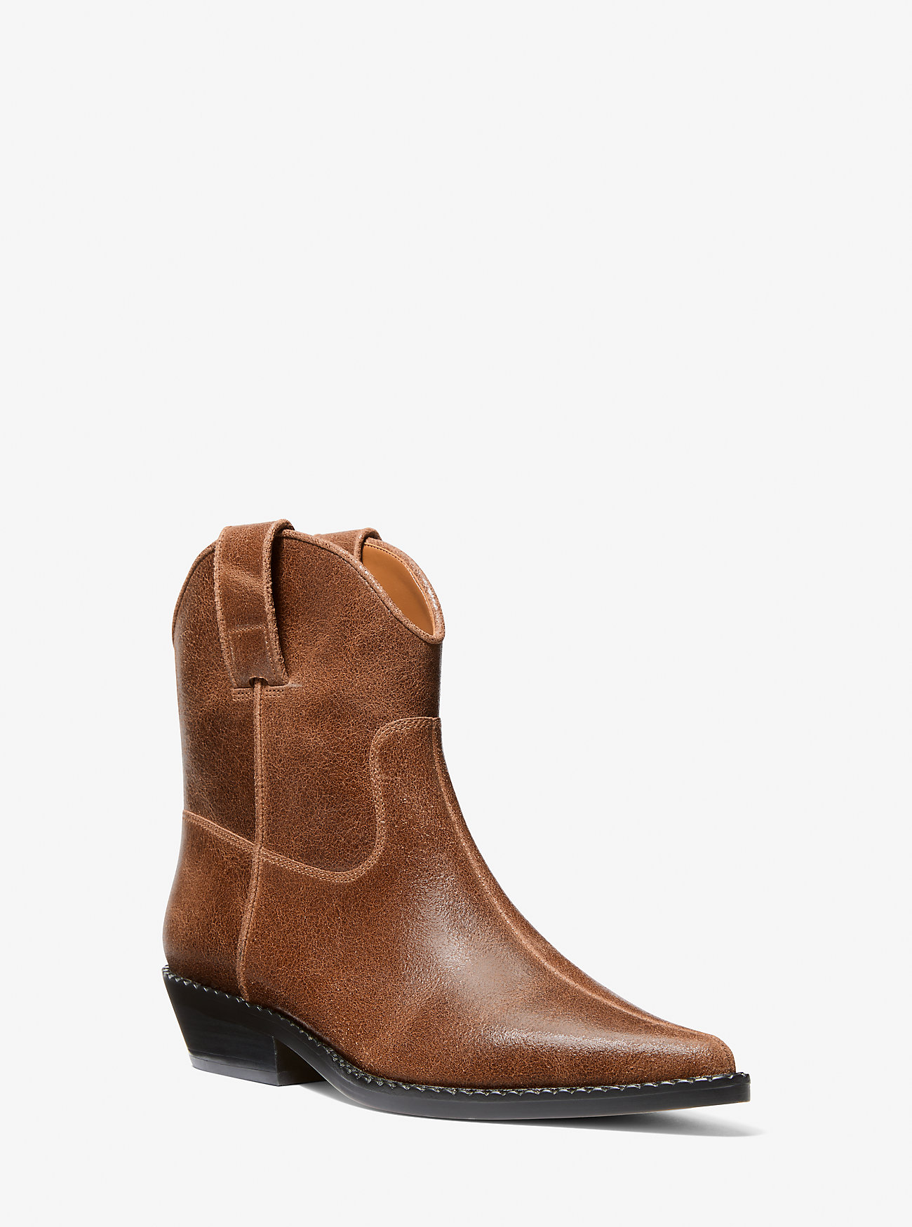 MK Noemie Distressed Leather Boot -