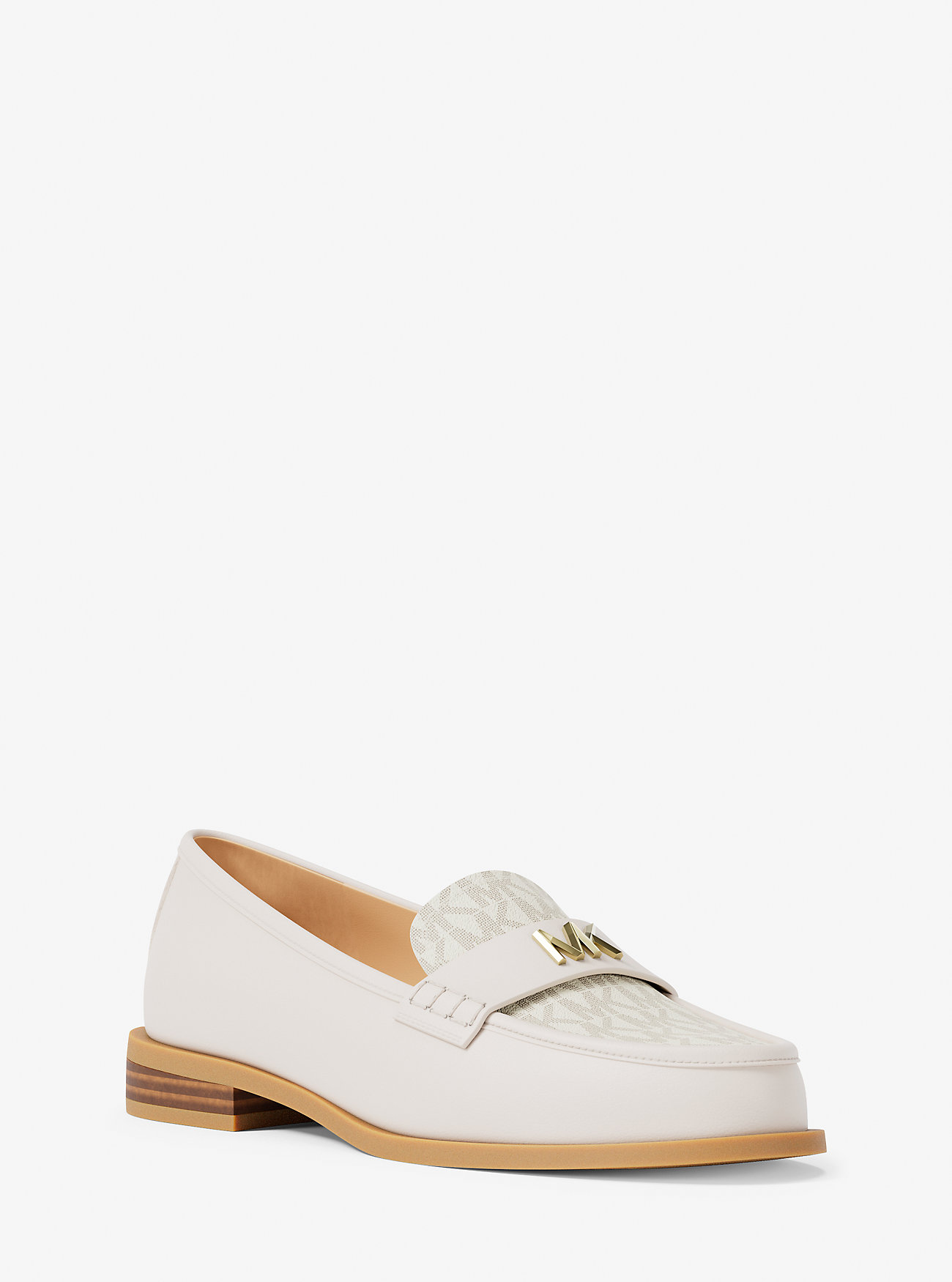 MK Lex Leather and Signature Logo Loafer -