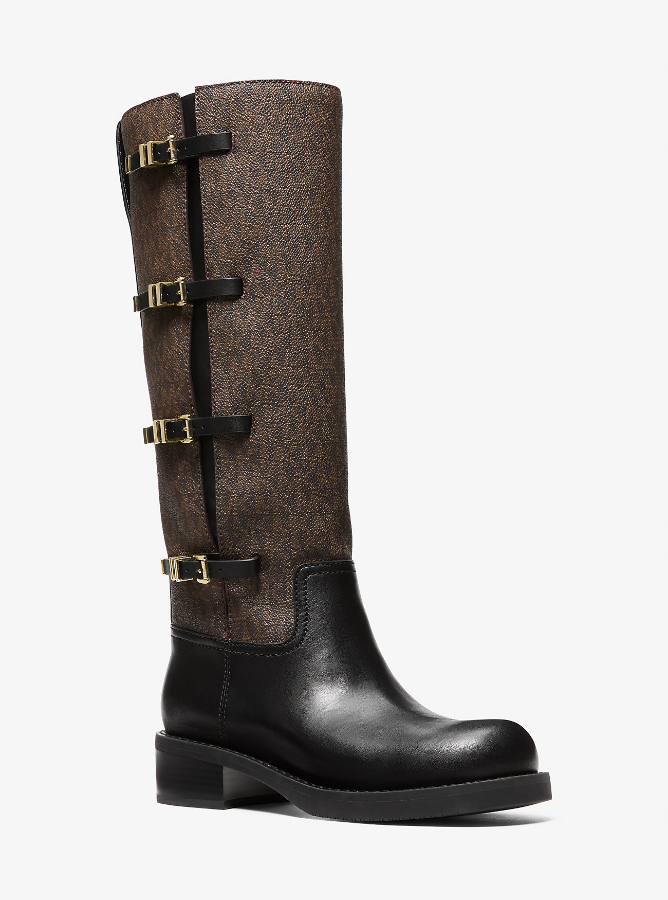 MK Darrington Signature Logo and Leather Boot -