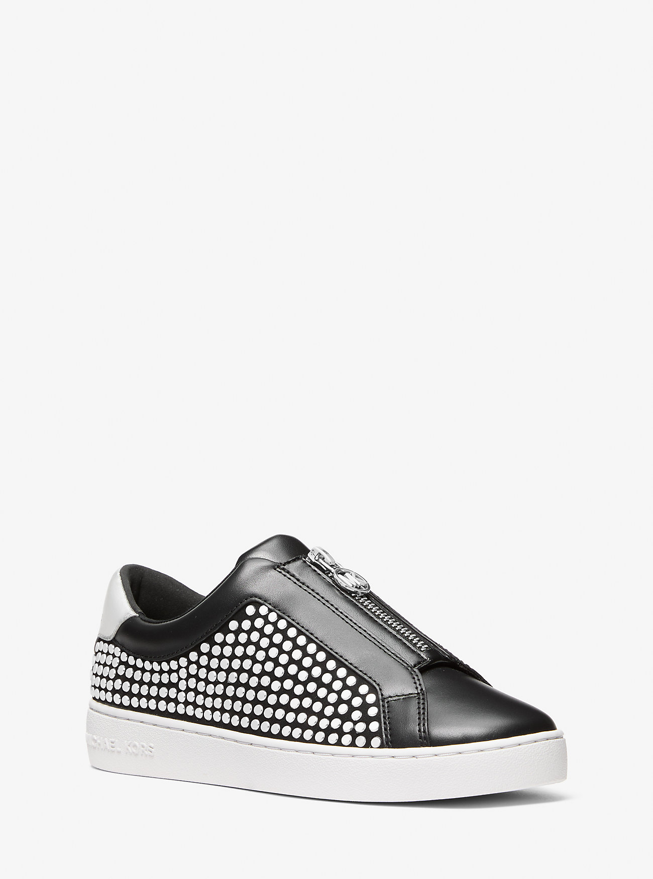 MK Keaton Studded Zip-Up Trainers - by MICHAEL Michael Kors