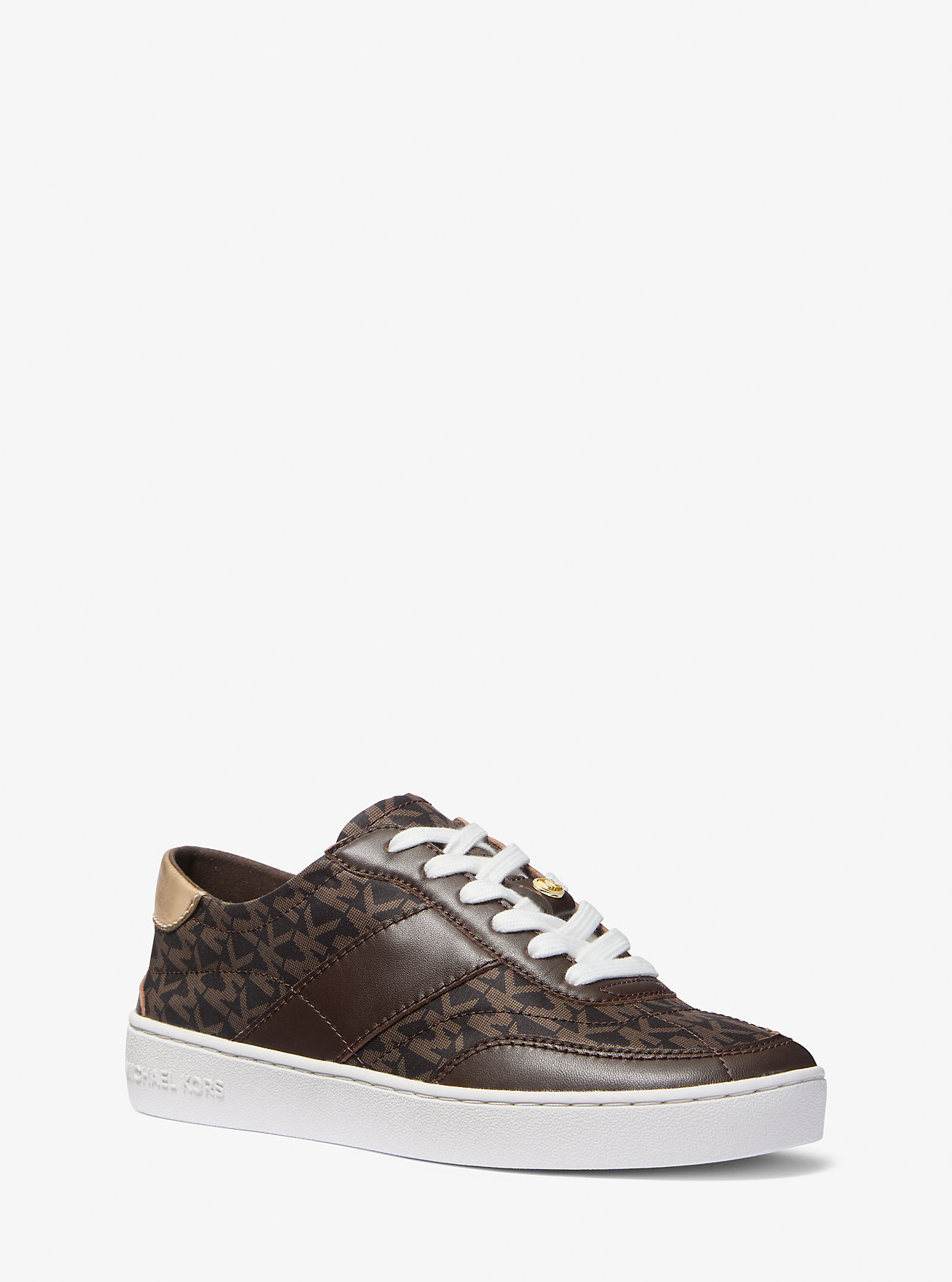 MK Kaycee Signature Logo and Leather Trainers -