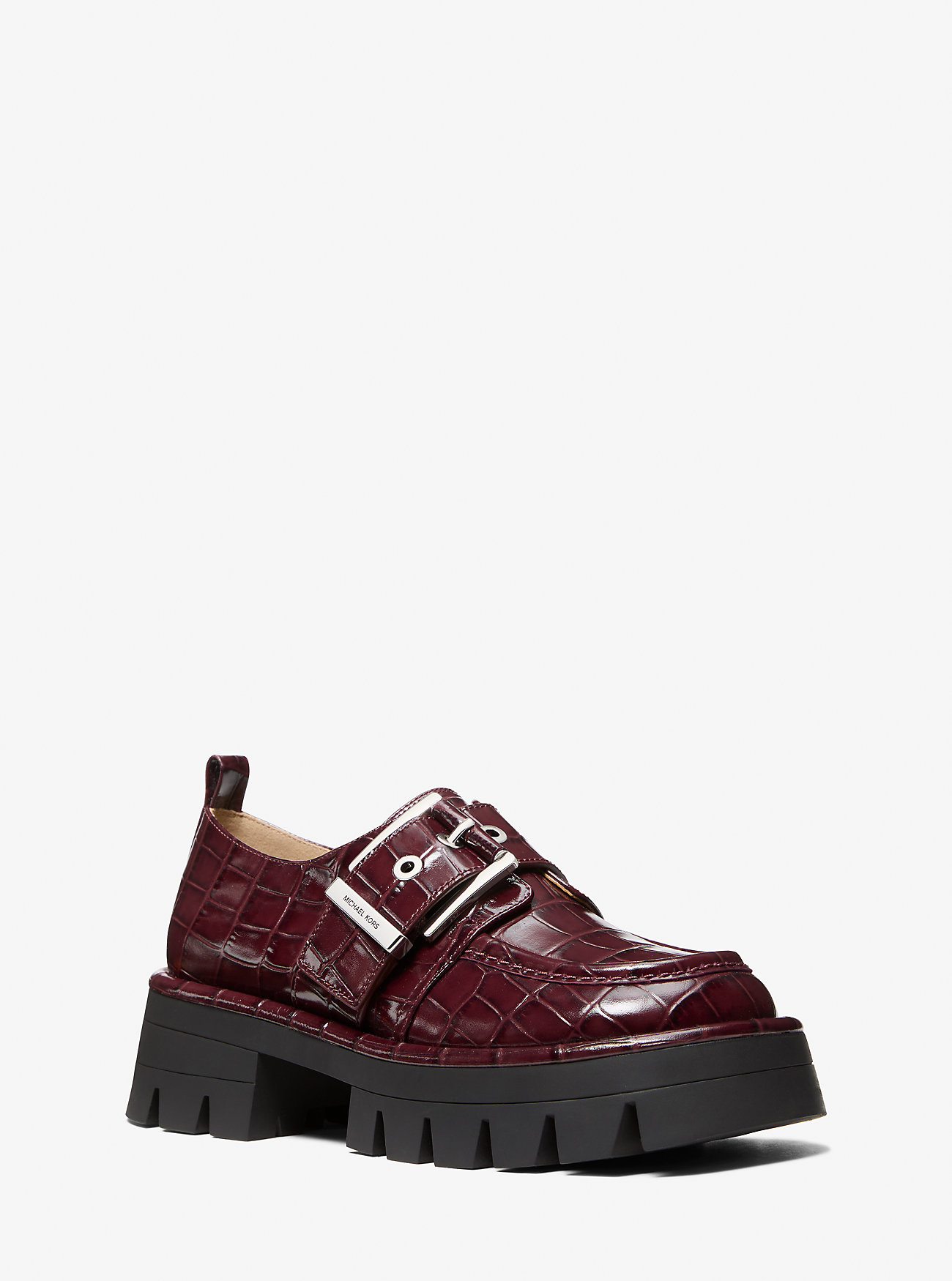 MK Colby Crocodile Embossed Leather Loafer -