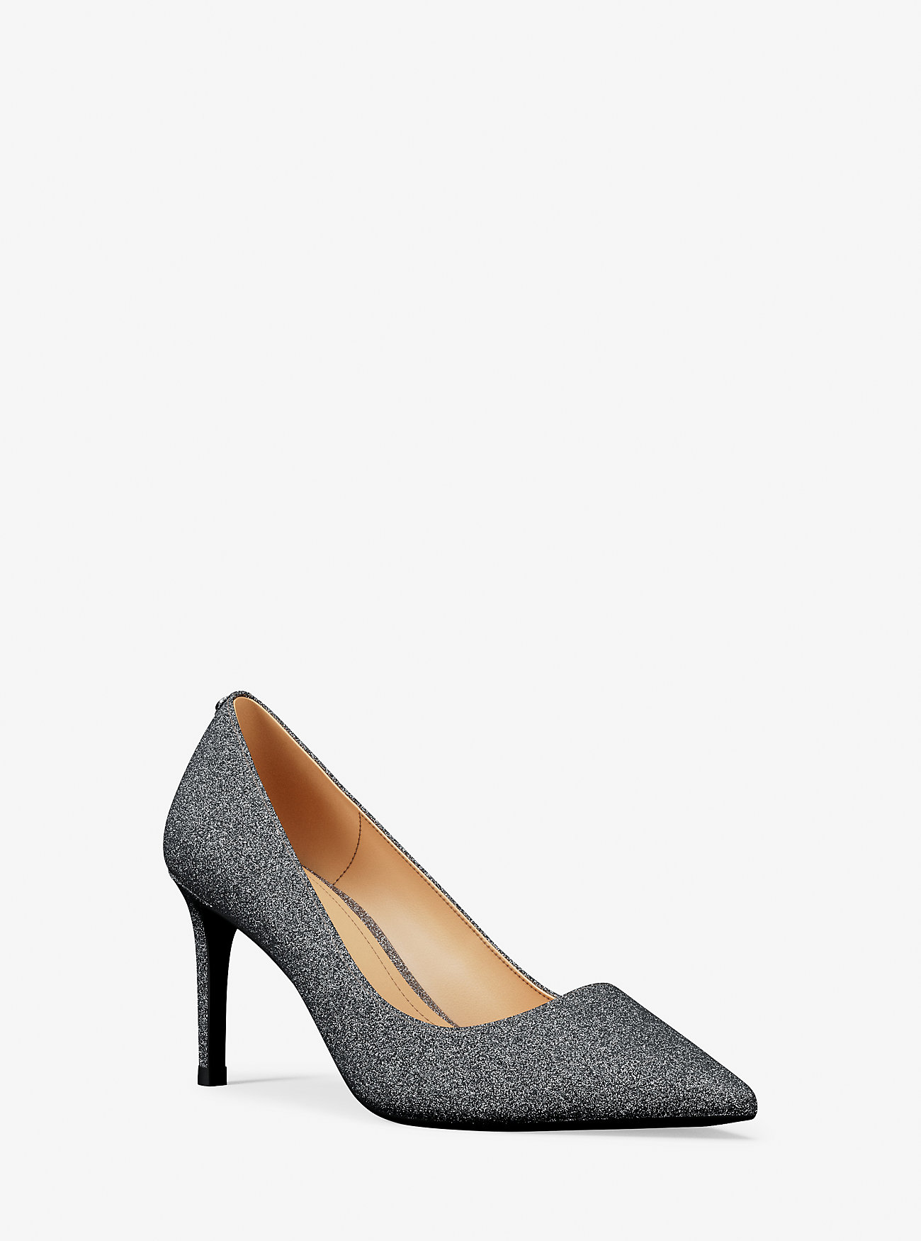 MK Alina Glitter Embellished Leather Pump -
