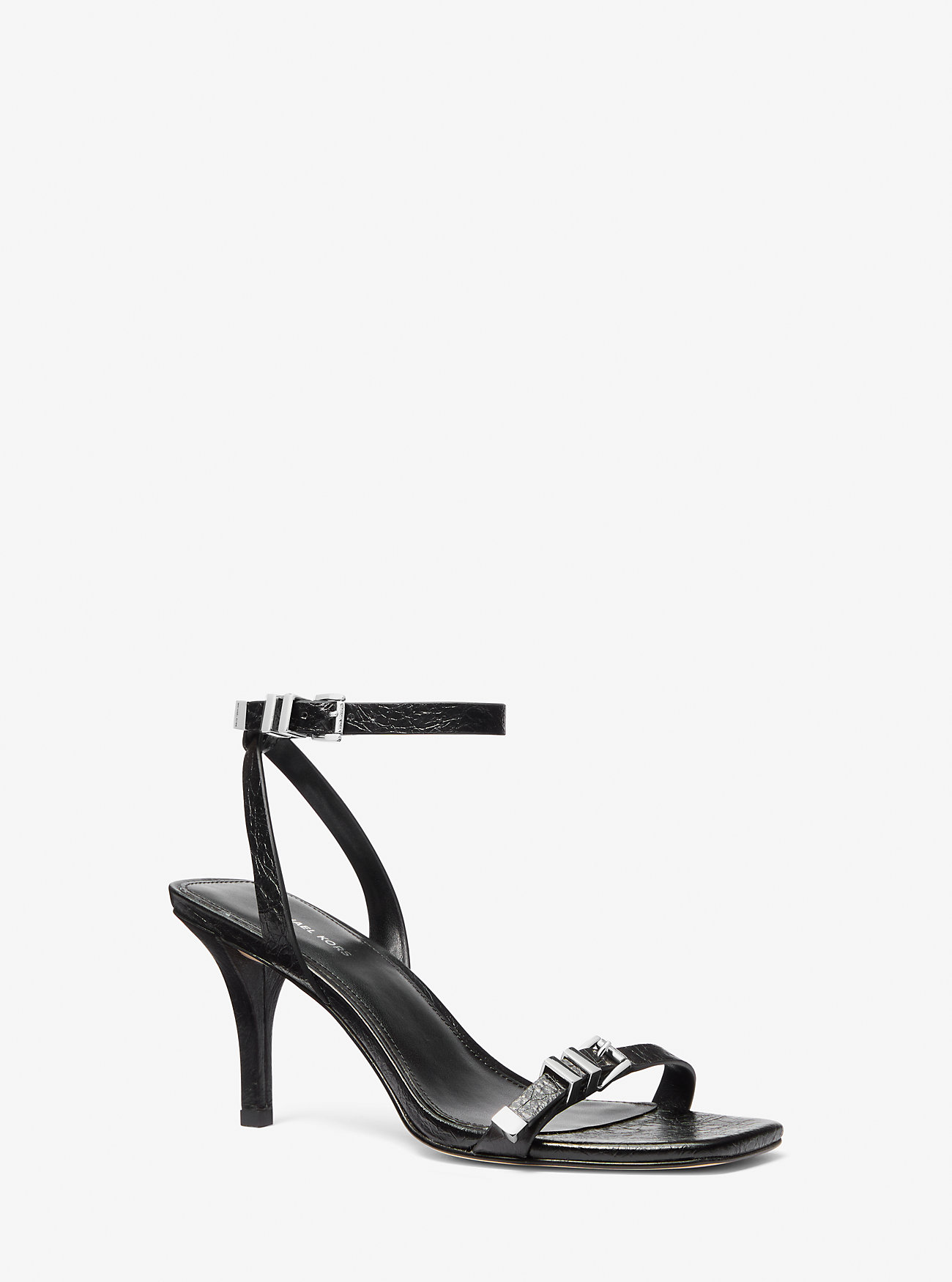 MK Darrington Crackled Leather Sandal -