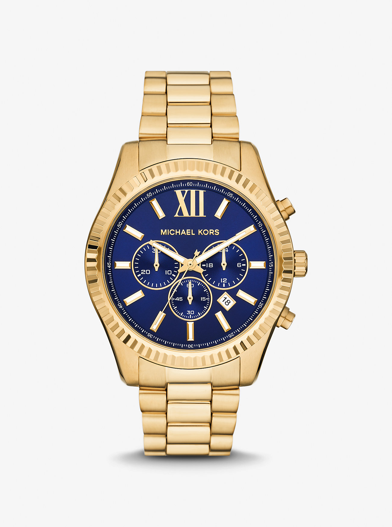 MK Oversized Lexington Gold-Tone Watch -