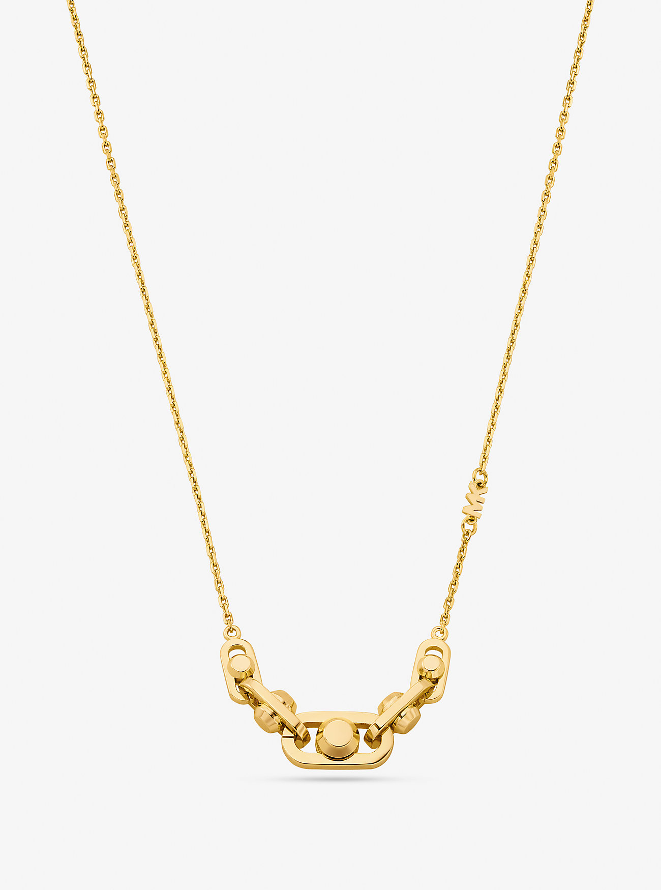 MK Astor Precious Metal-Plated Sterling Silver Link Necklace -